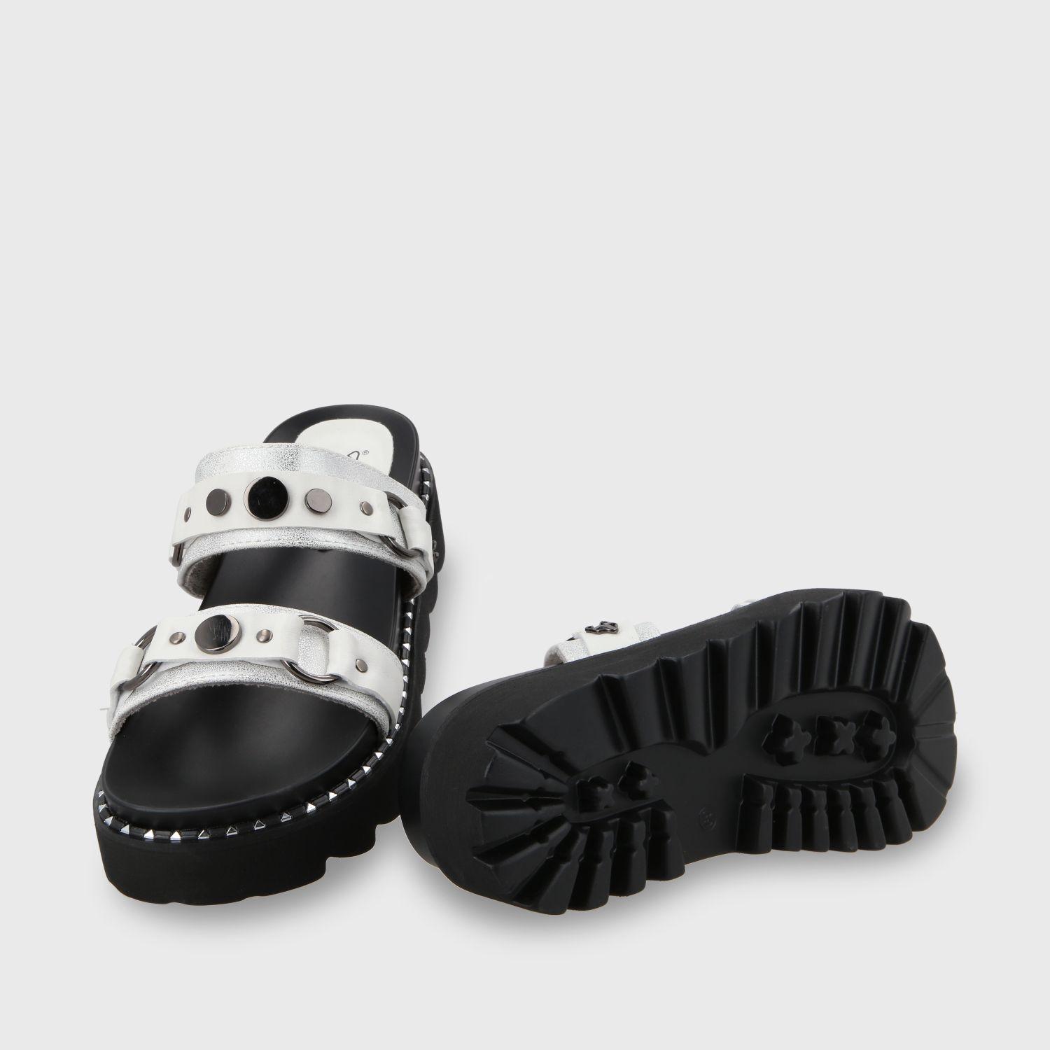 Sandalia Plano Blanco Mujer 1573B Gotta-6