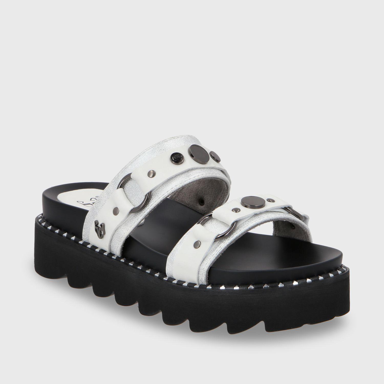 Sandalia Plano Blanco Mujer 1573B Gotta-1