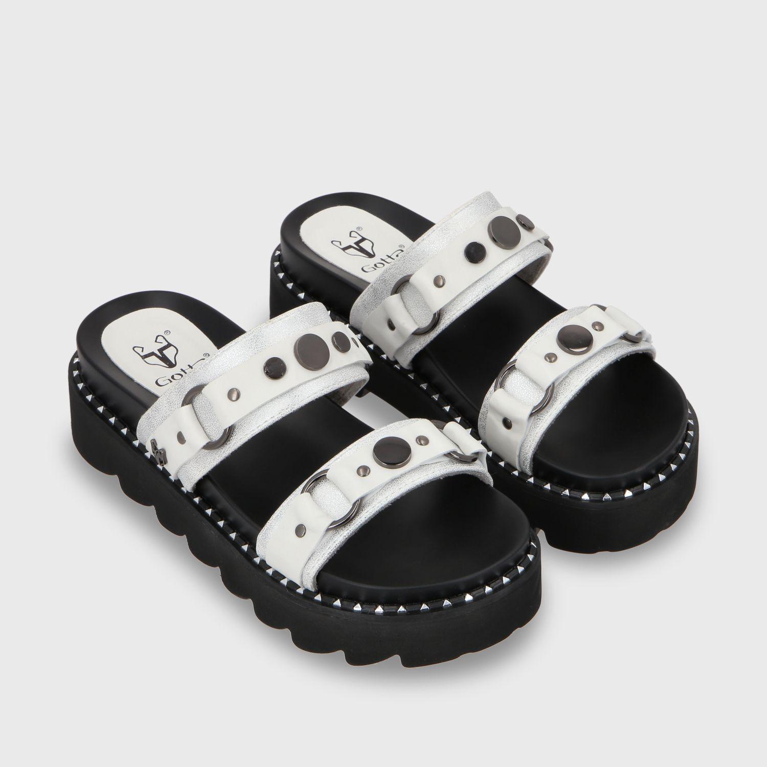 Sandalia Plano Blanco Mujer 1573B Gotta-2