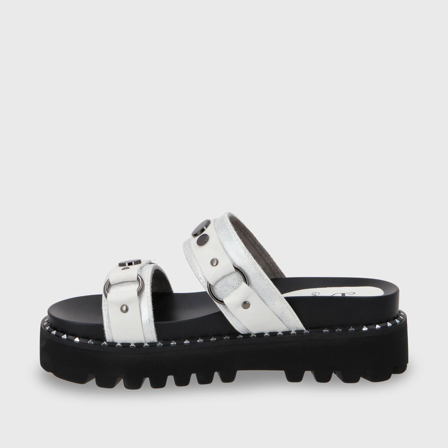 Sandalia Plano Blanco Mujer 1573B Gotta-3