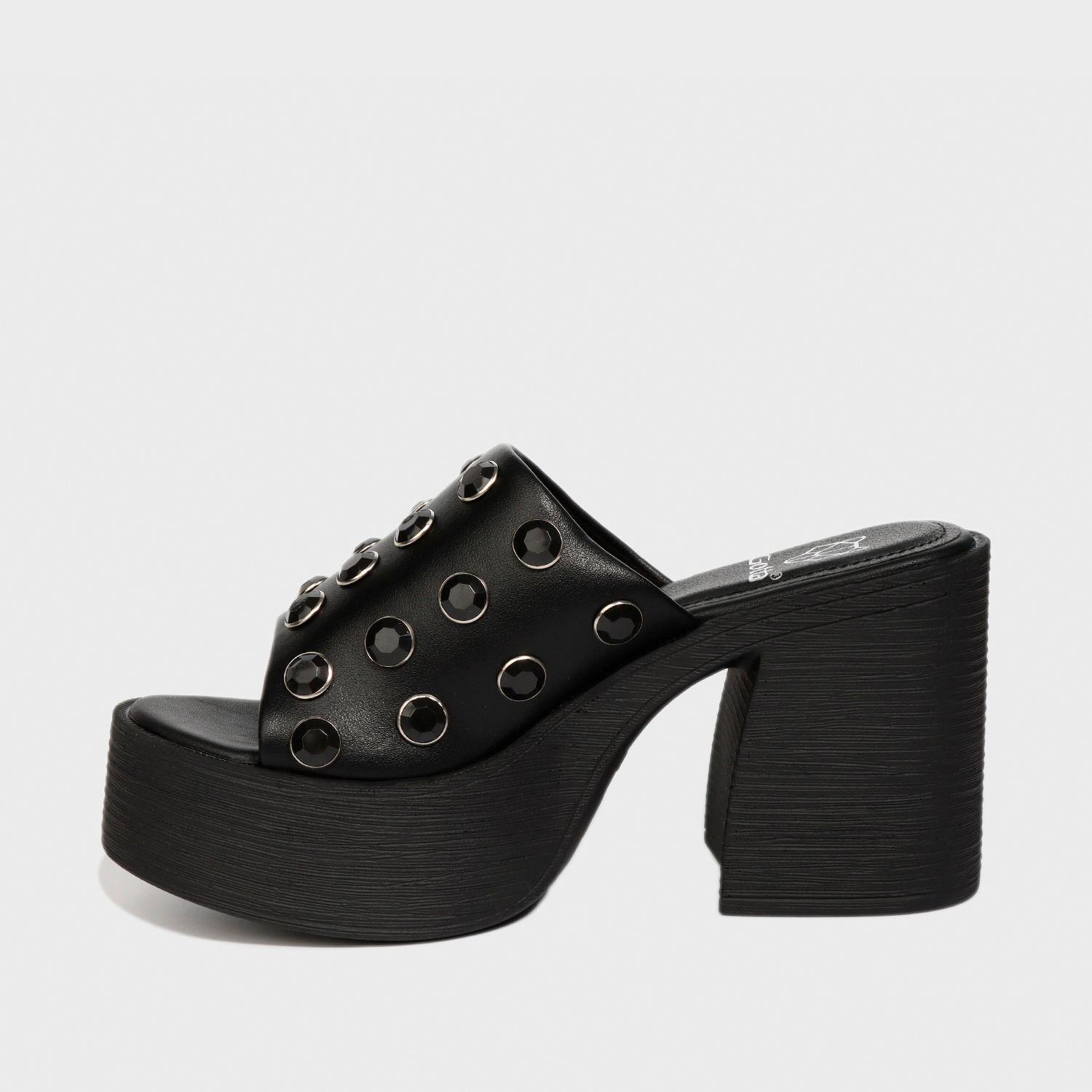 Sandalia Negra Mujer 25410 Gotta-3