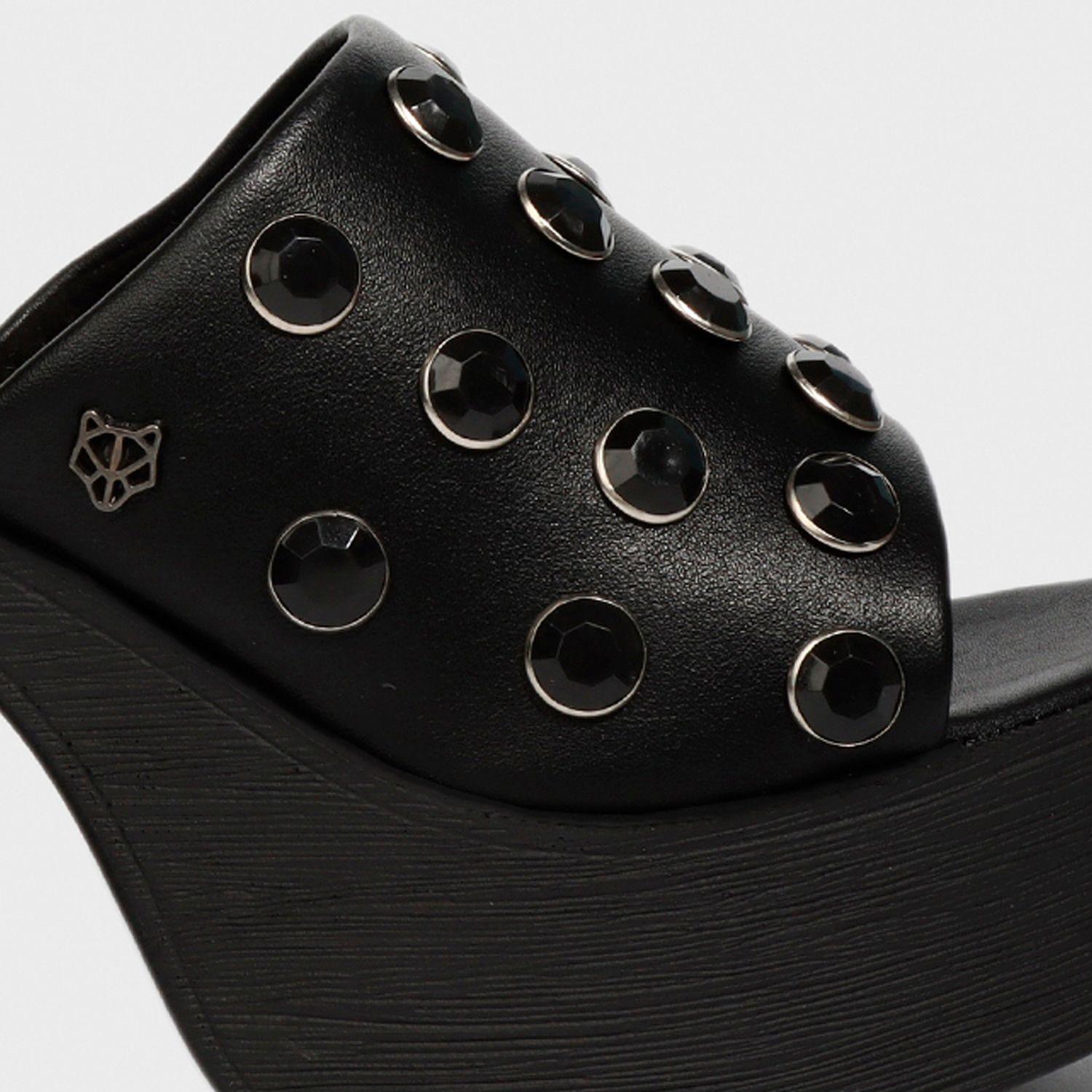 Sandalia Negra Mujer 25410 Gotta-5