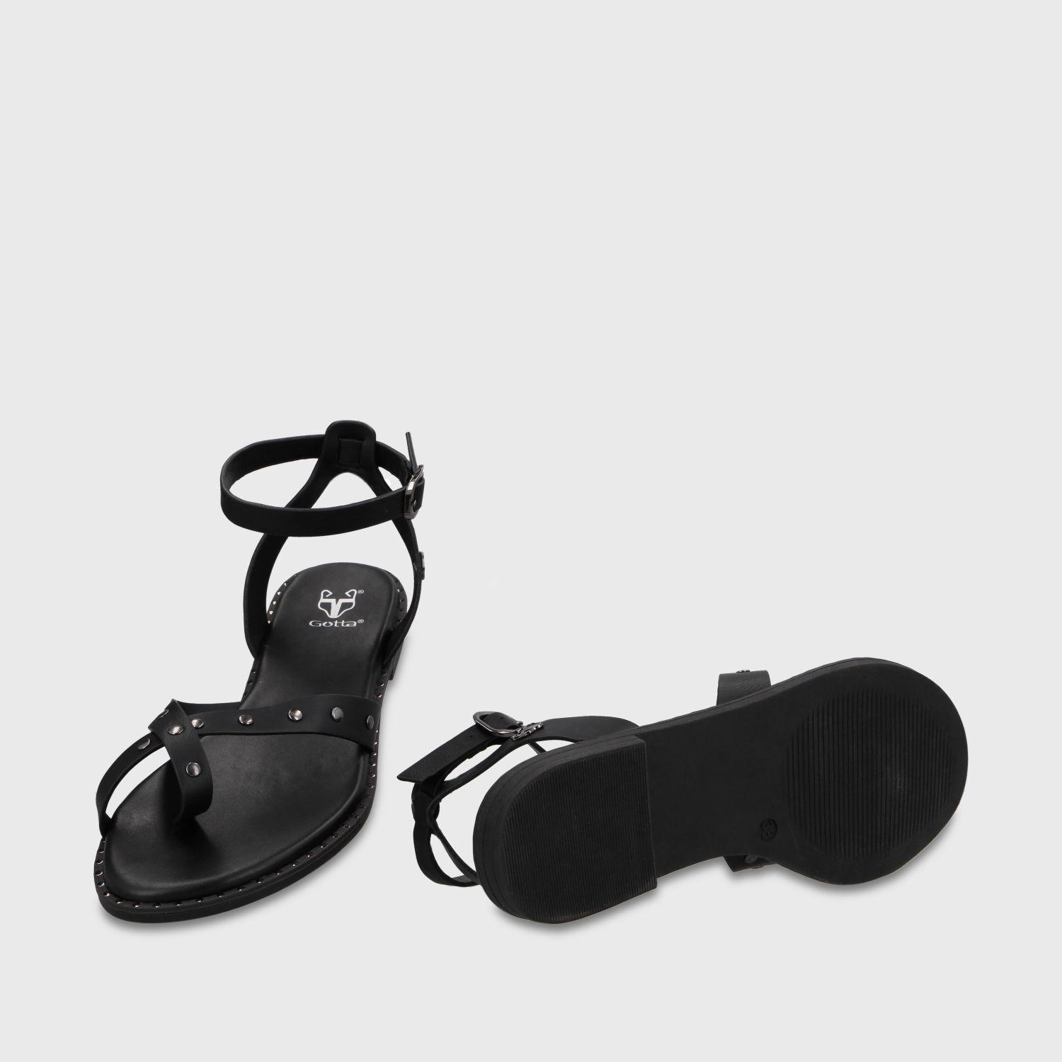 Sandalia Negra Mujer 64140 Gotta-6