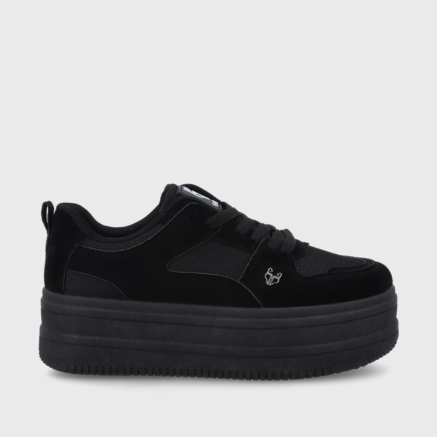 Zapatilla Plataforma Negra Mujer 38562 Gotta-0