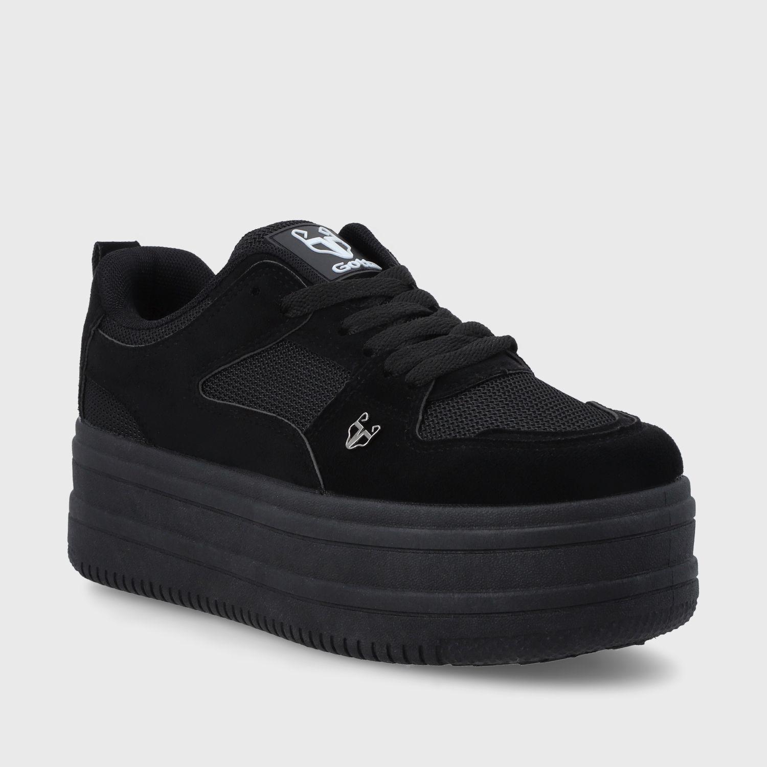 Zapatilla Plataforma Negra Mujer 38562 Gotta-1