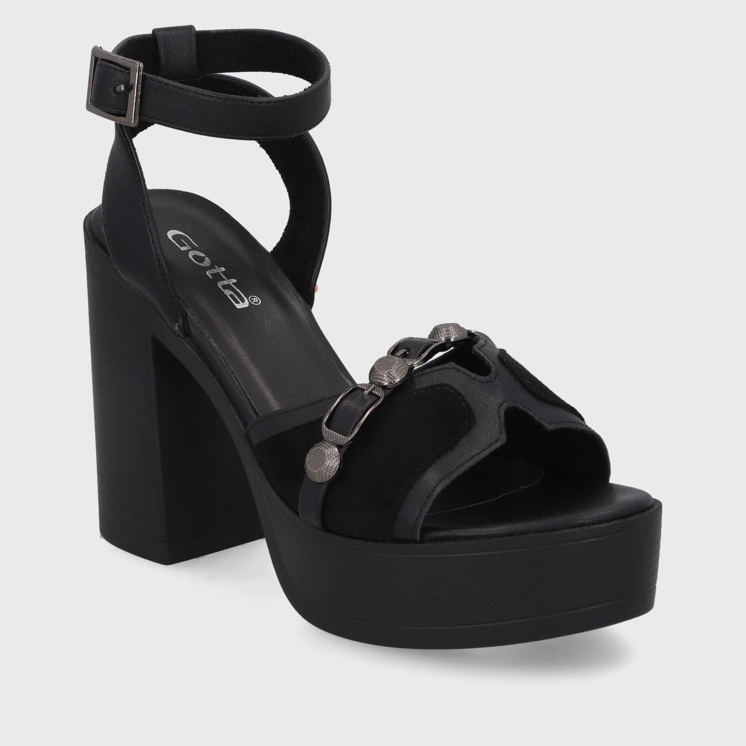 Sandalia Negra  Mujer 45963 Gotta-1