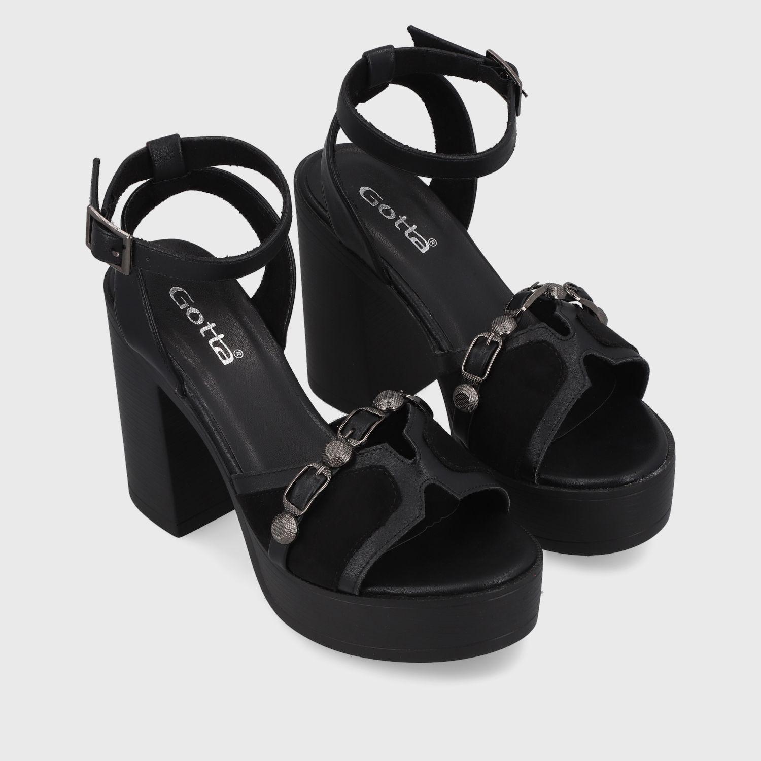 Sandalia Negra  Mujer 45963 Gotta-2