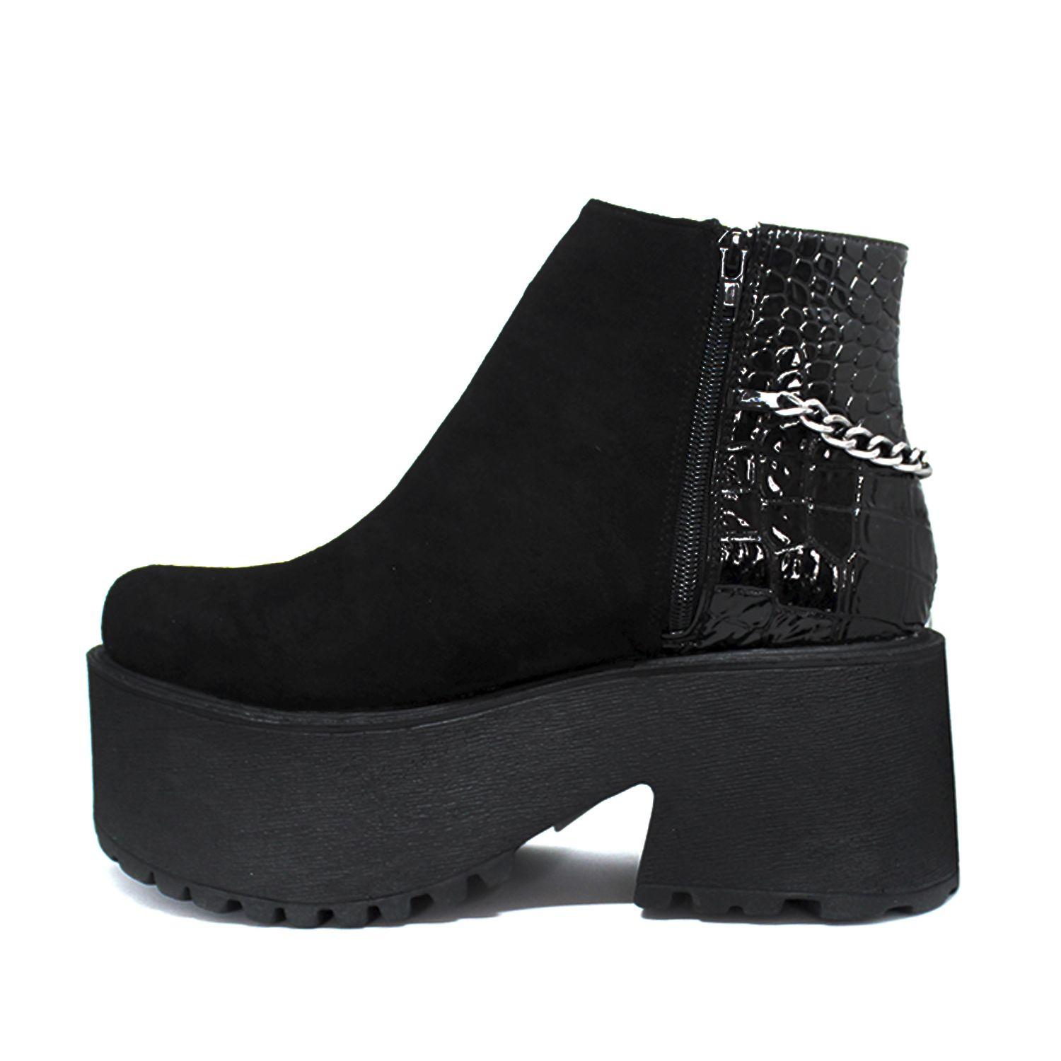 Botín Negro Nobuc Mujer 15173 Gotta-3