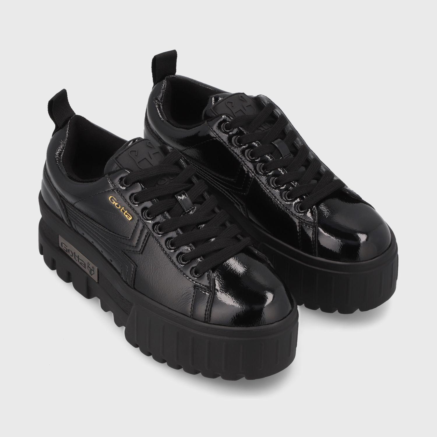Zapatilla Plataforma Negra  Mujer 23243 Gotta-2