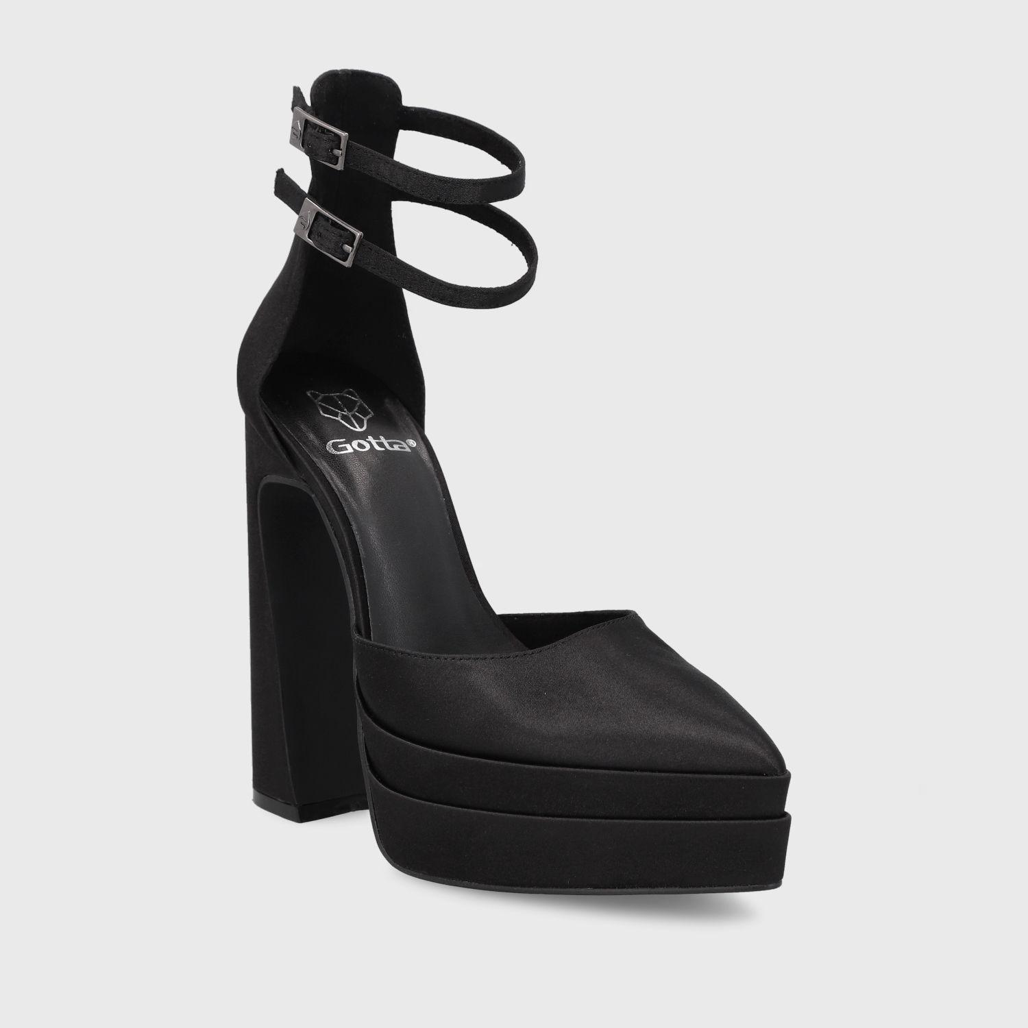 Sandalia Negra Mujer 35991 Gotta-1