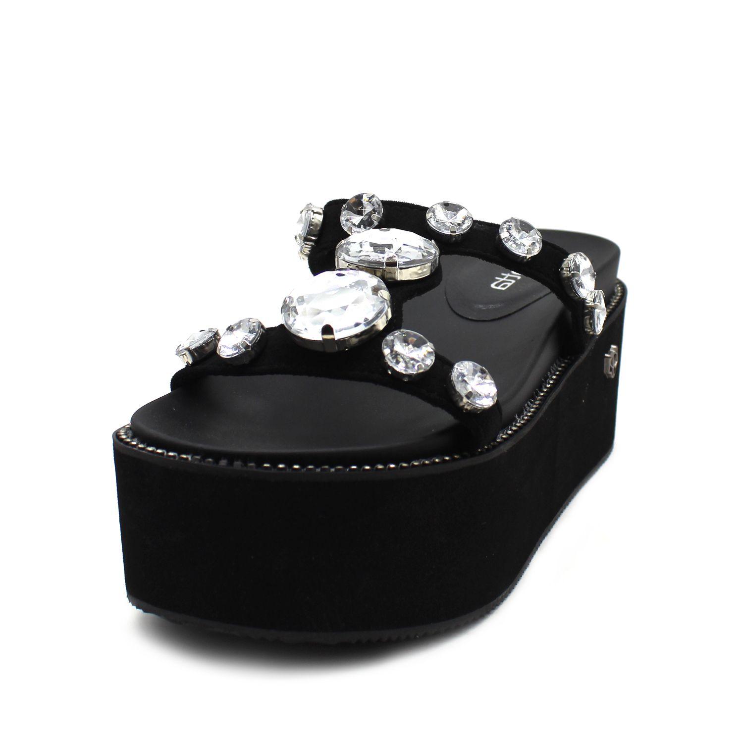 Sandalia Negra Mujer 15664 Gotta-2