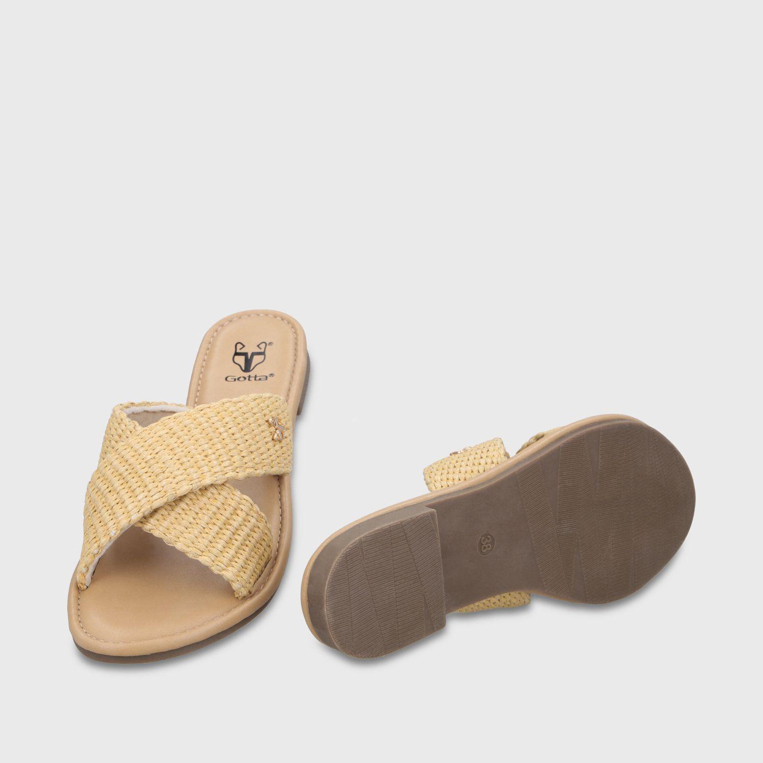 Sandalia Beige Mujer 64120 Gotta-6