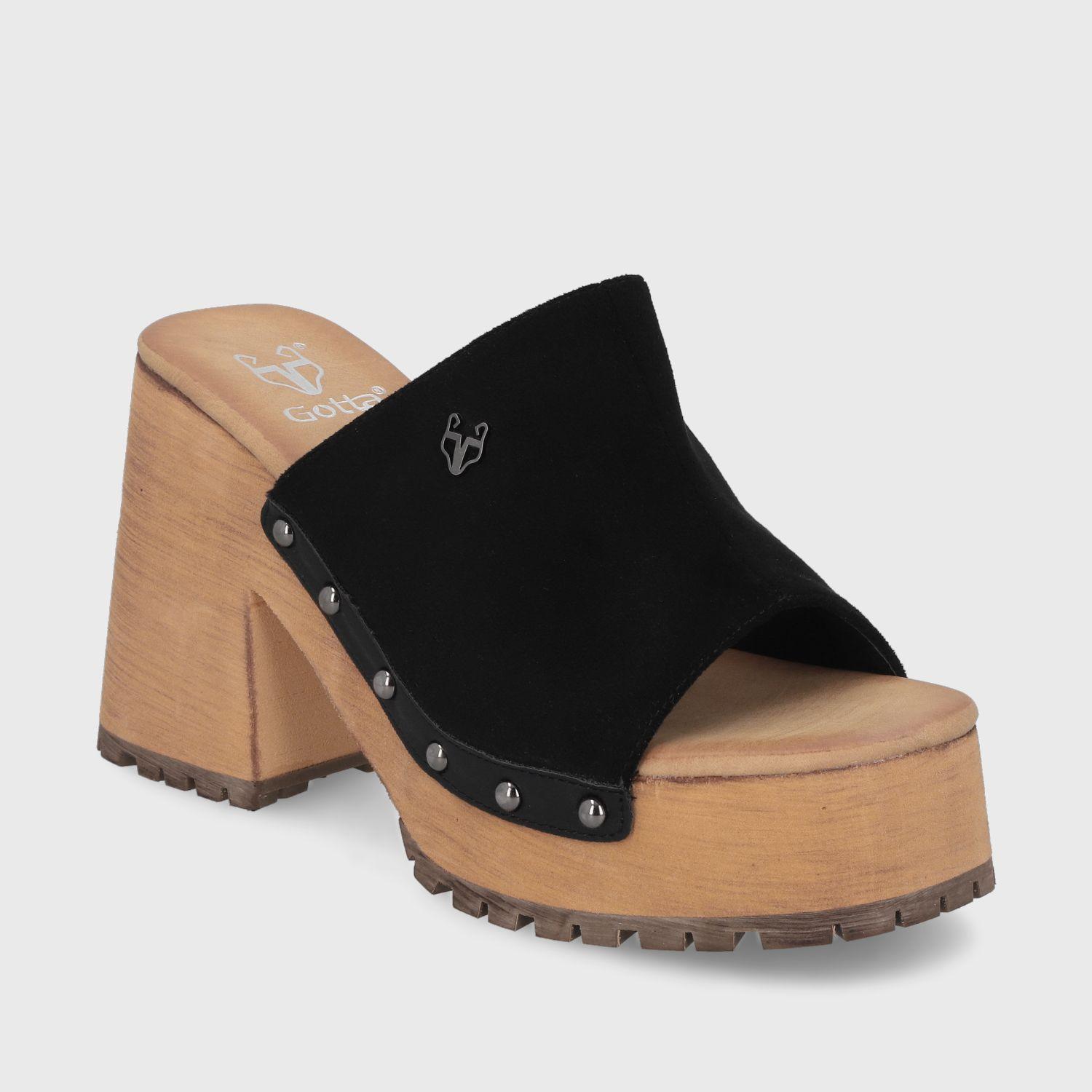 Sandalia Negra  Mujer 45971 Gotta-1