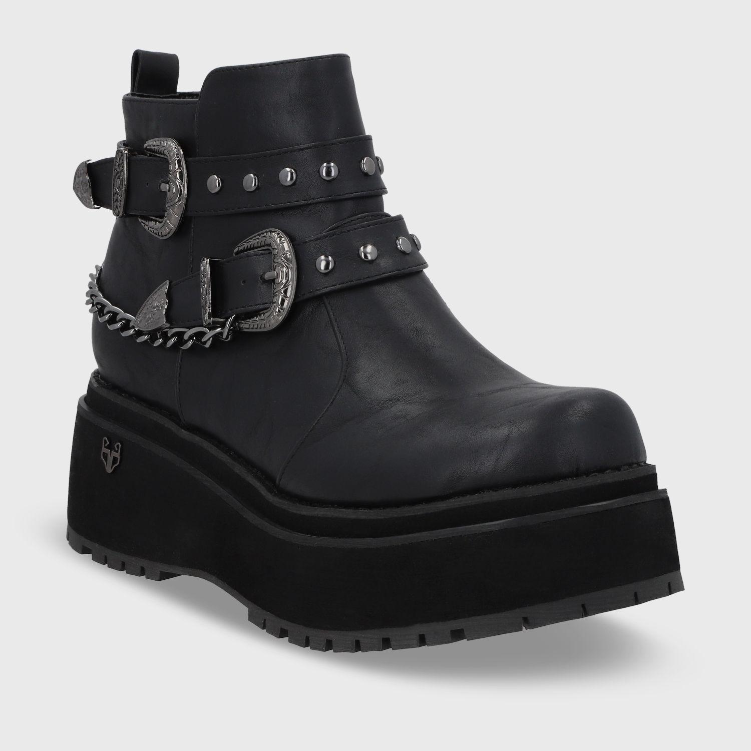Botín Negro Mujer 15099 Gotta-1