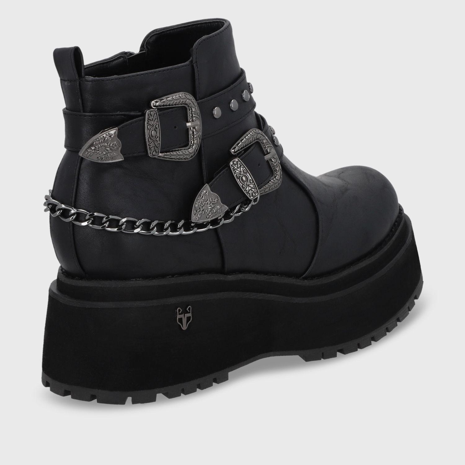 Botín Negro Mujer 15099 Gotta-4