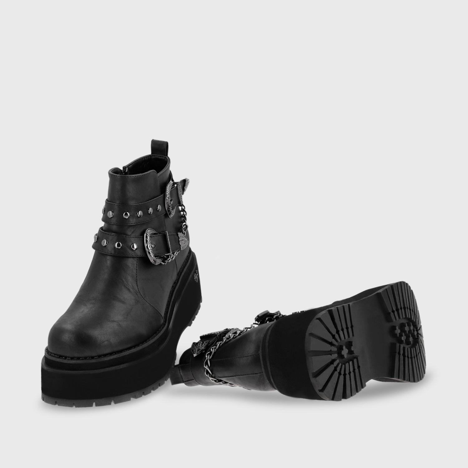 Botín Negro Mujer 15099 Gotta-6