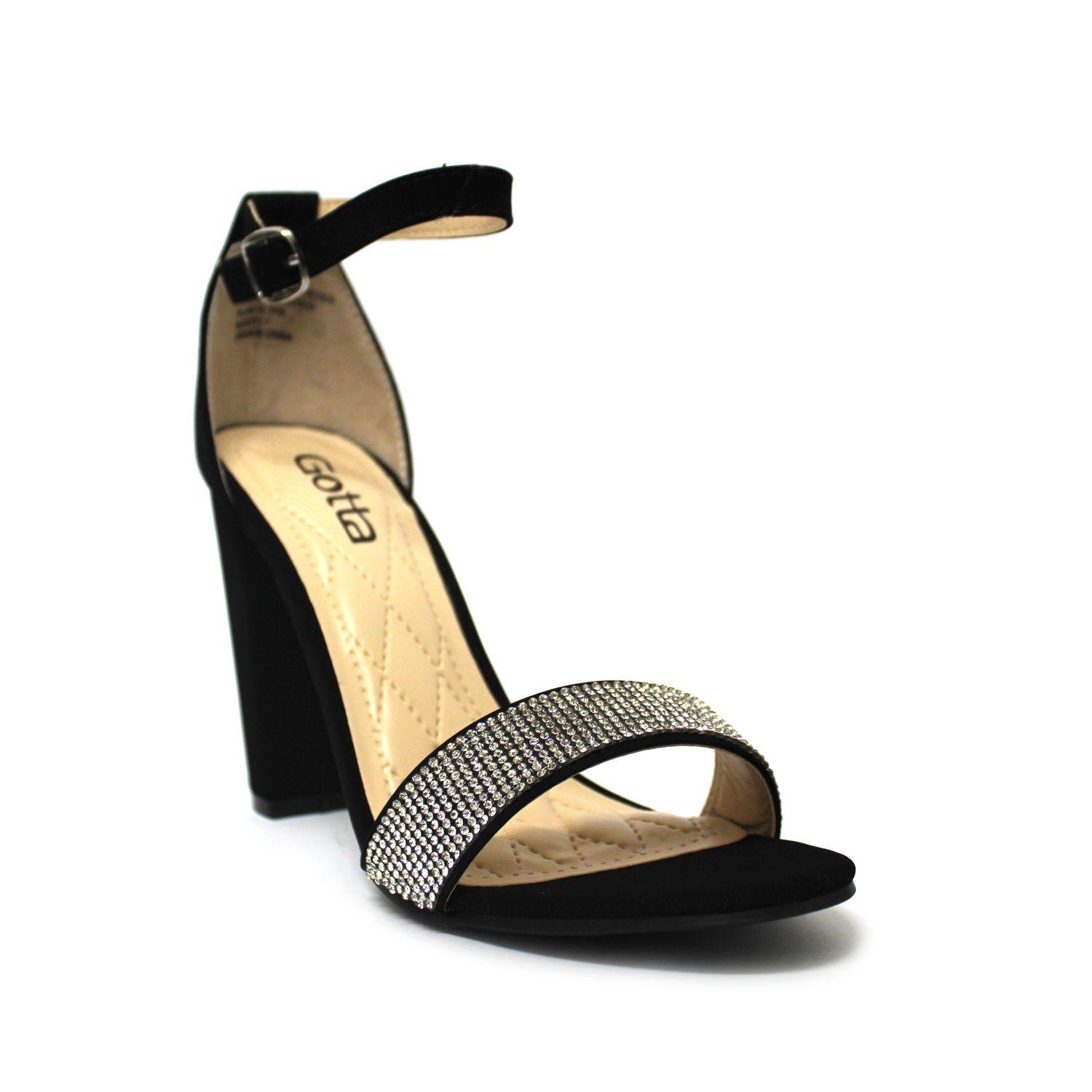 SANDALIA NEGRA TACO 96111-1