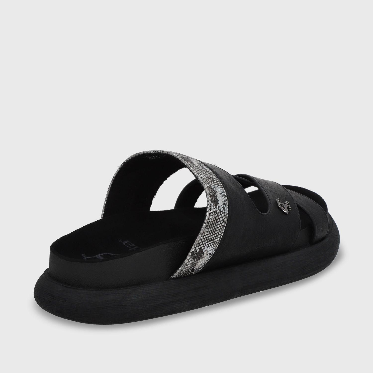 Sandalia Plano Negro Mujer 53700 Gotta-4