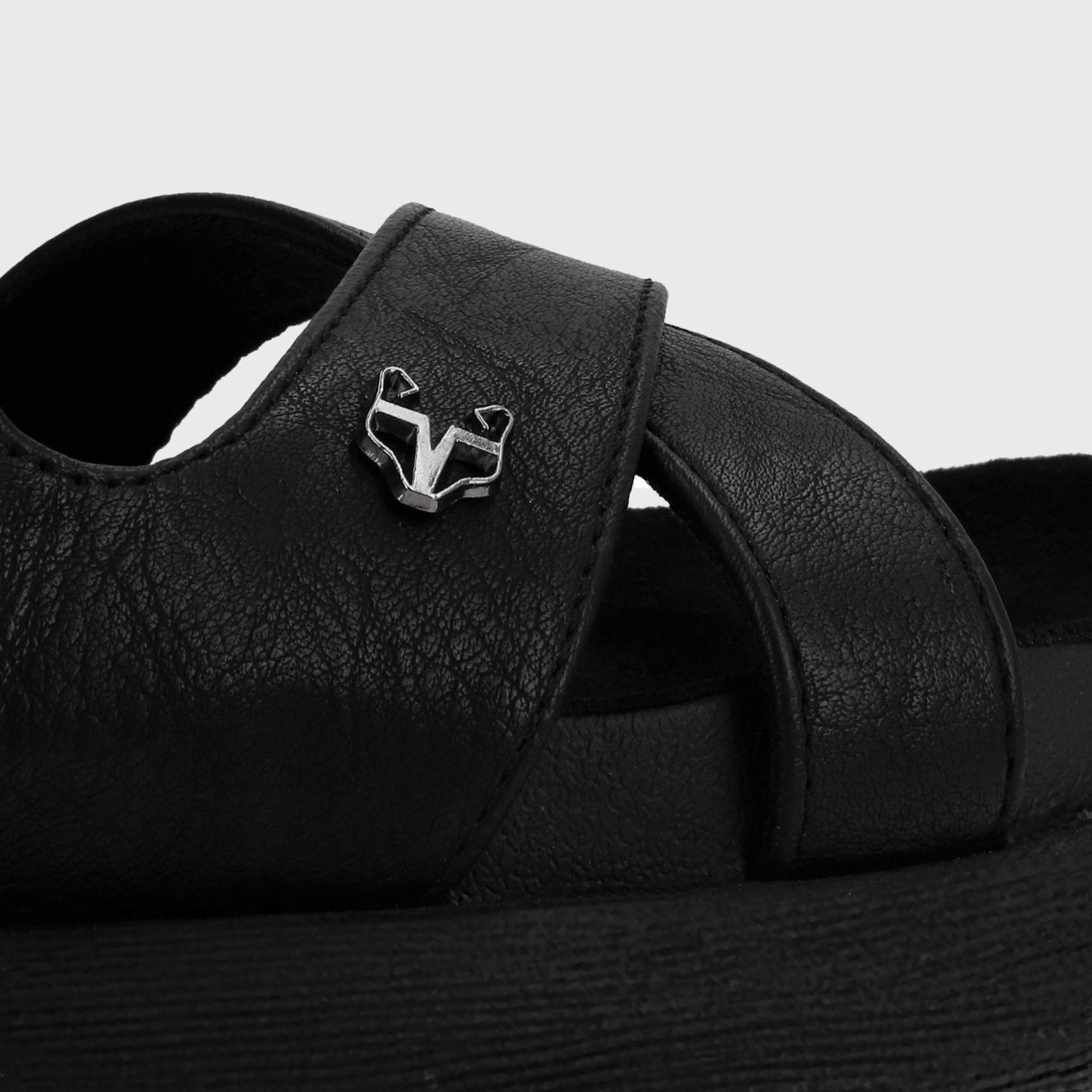 Sandalia Plano Negro Mujer 53700 Gotta-5