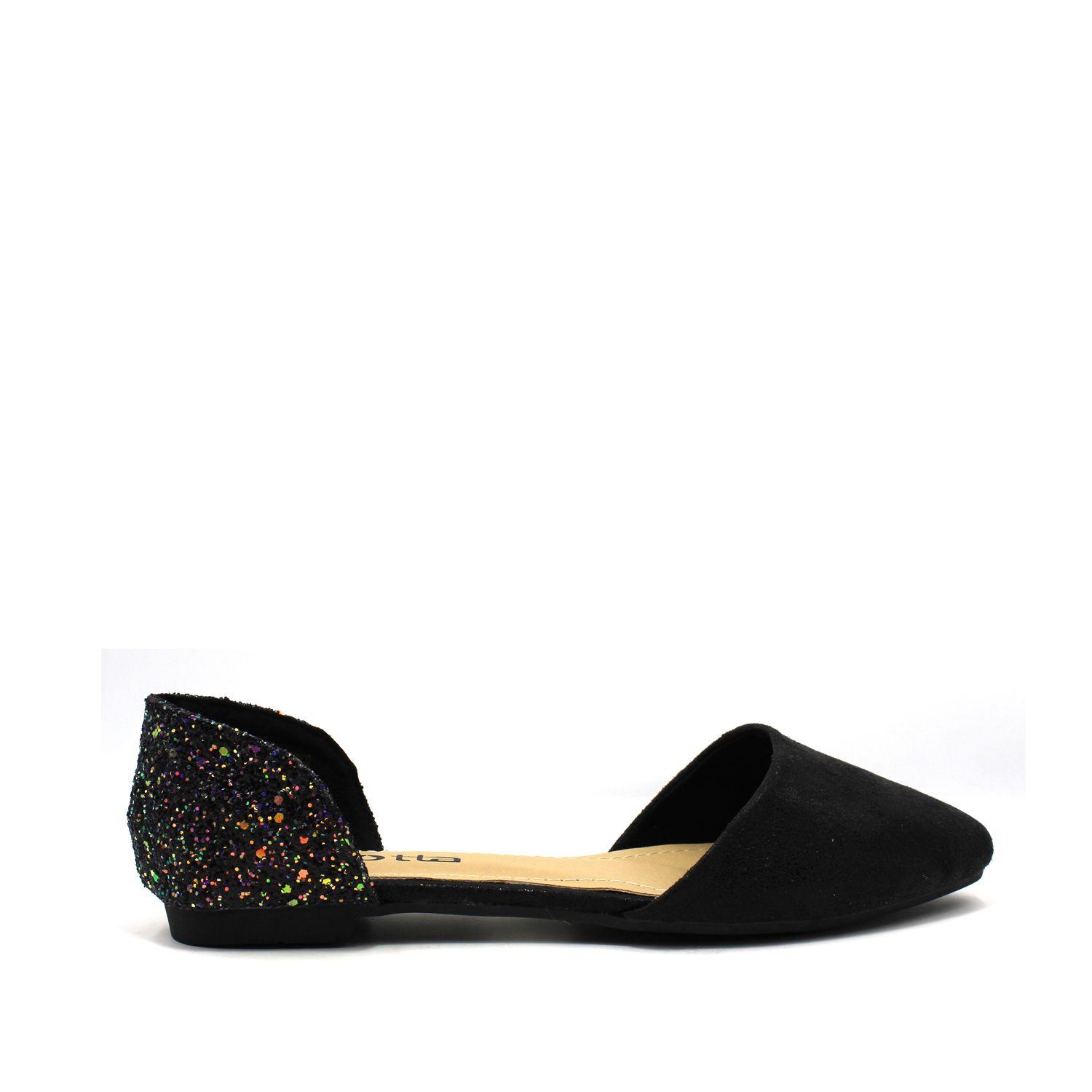 Babucha Negra Glitter Mujer 95362 Gotta-0