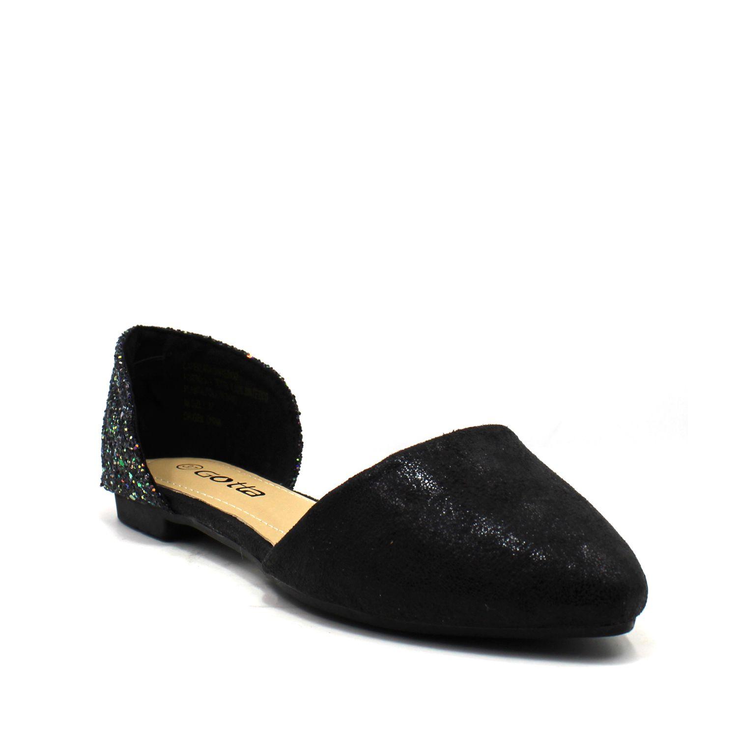 Babucha Negra Glitter Mujer 95362 Gotta-1
