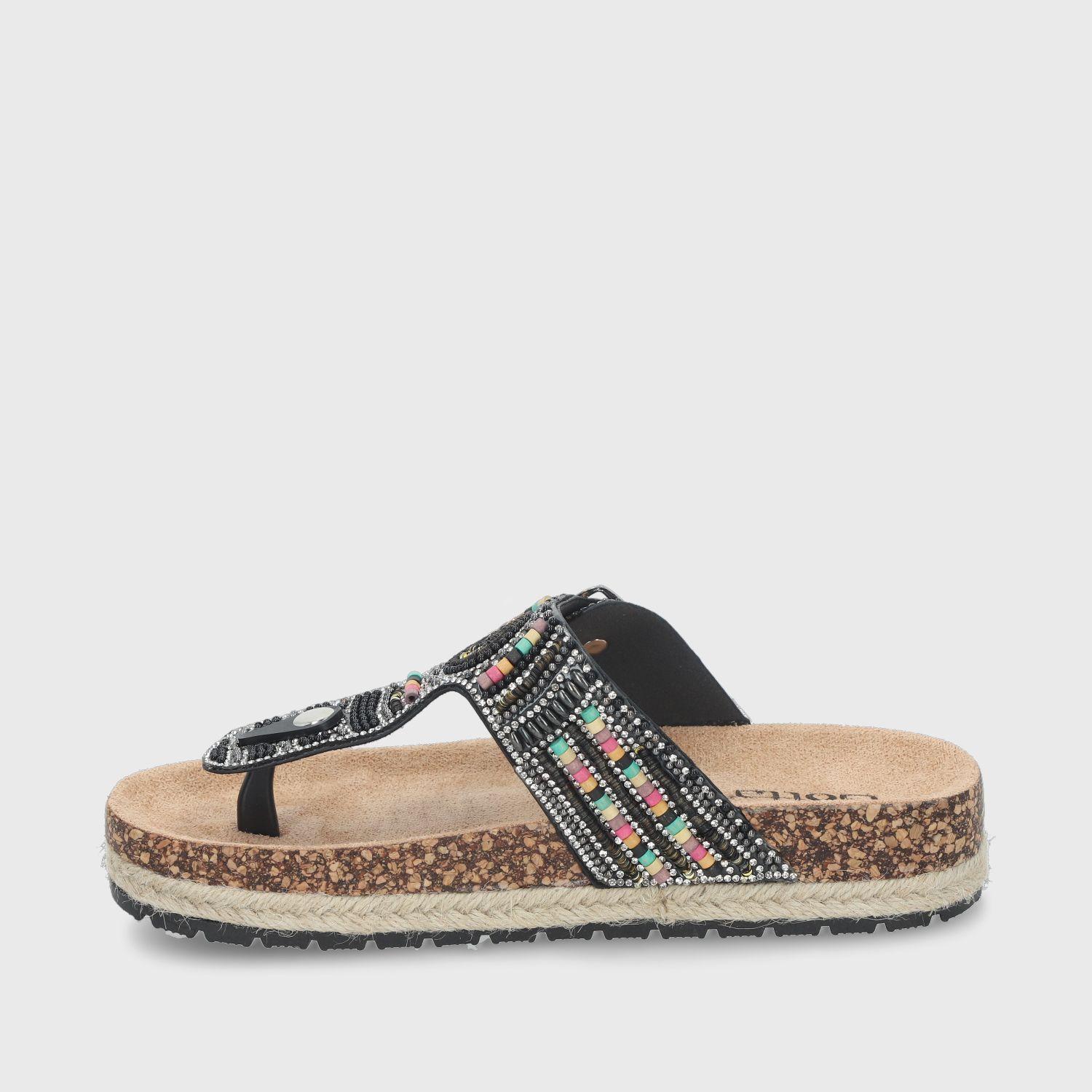Sandalia Negra Mujer 42011 Gotta-3