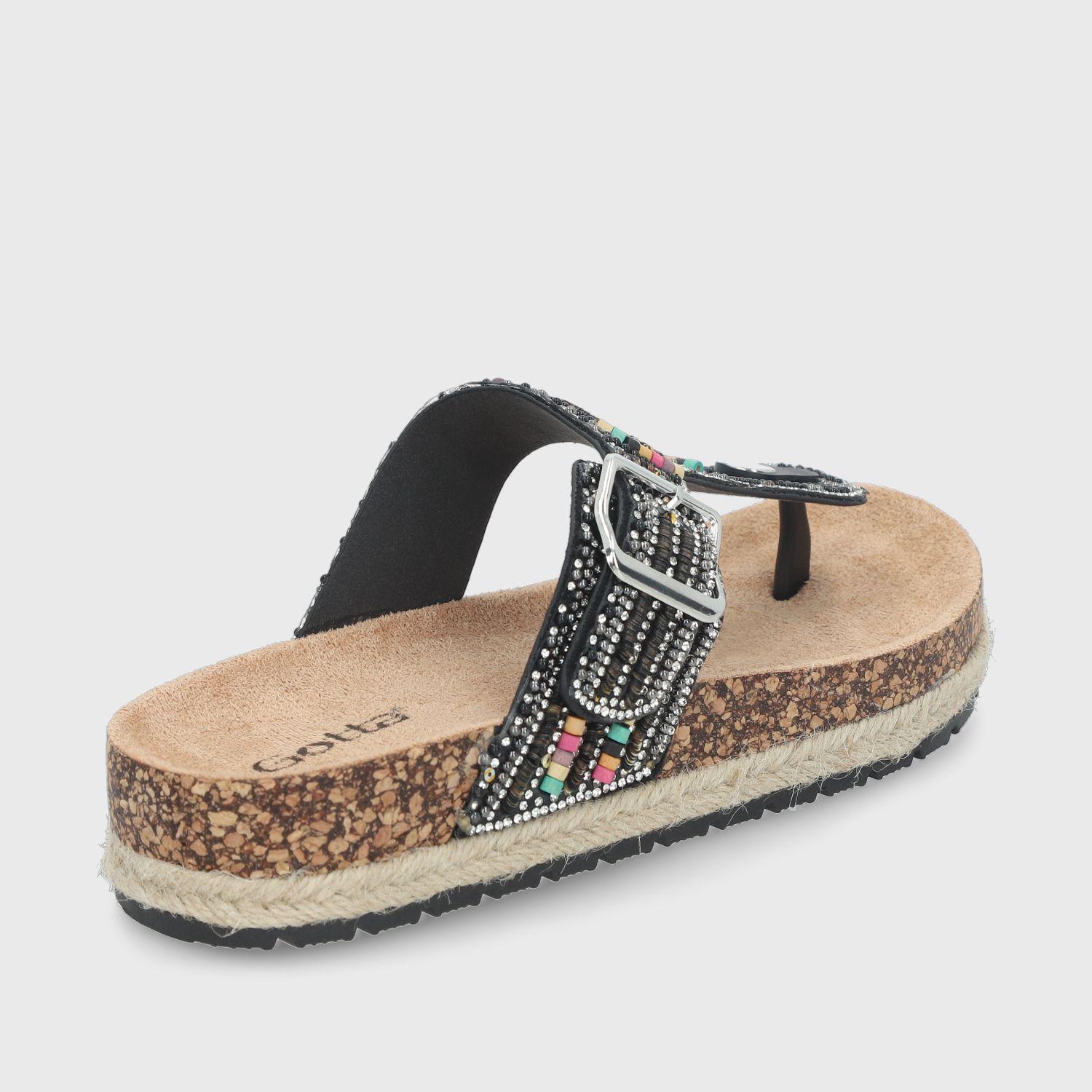 Sandalia Negra Mujer 42011 Gotta-4