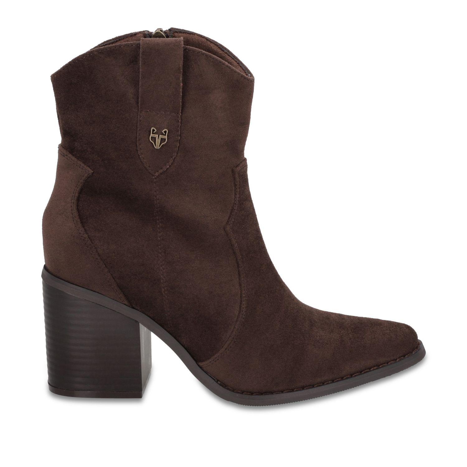 Botin Taco Café Mujer 53782 Gotta-0