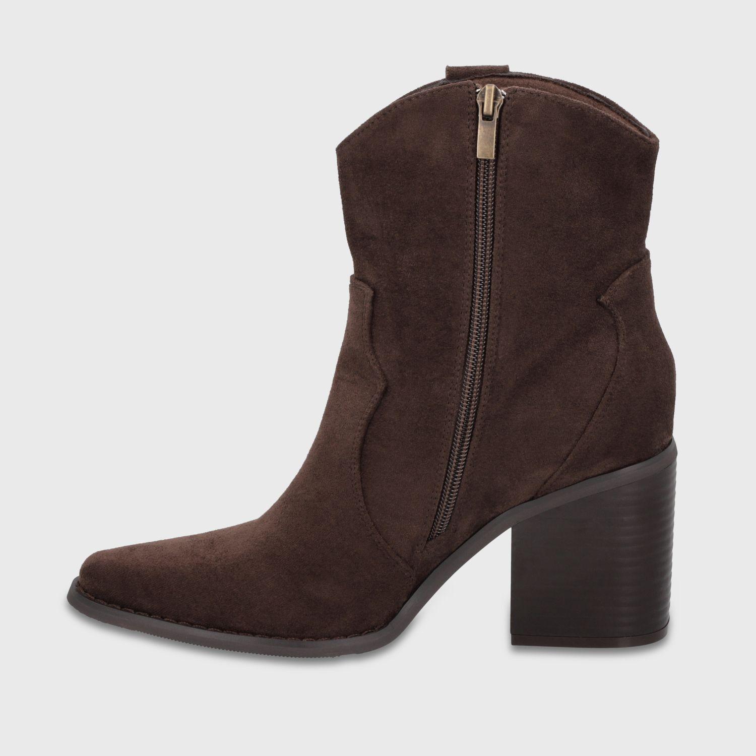 Botin Taco Café Mujer 53782 Gotta-3