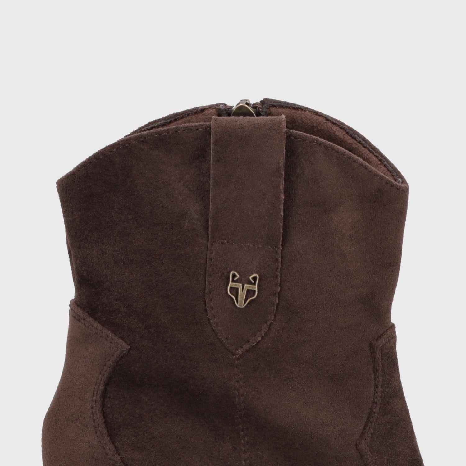 Botin Taco Café Mujer 53782 Gotta-5