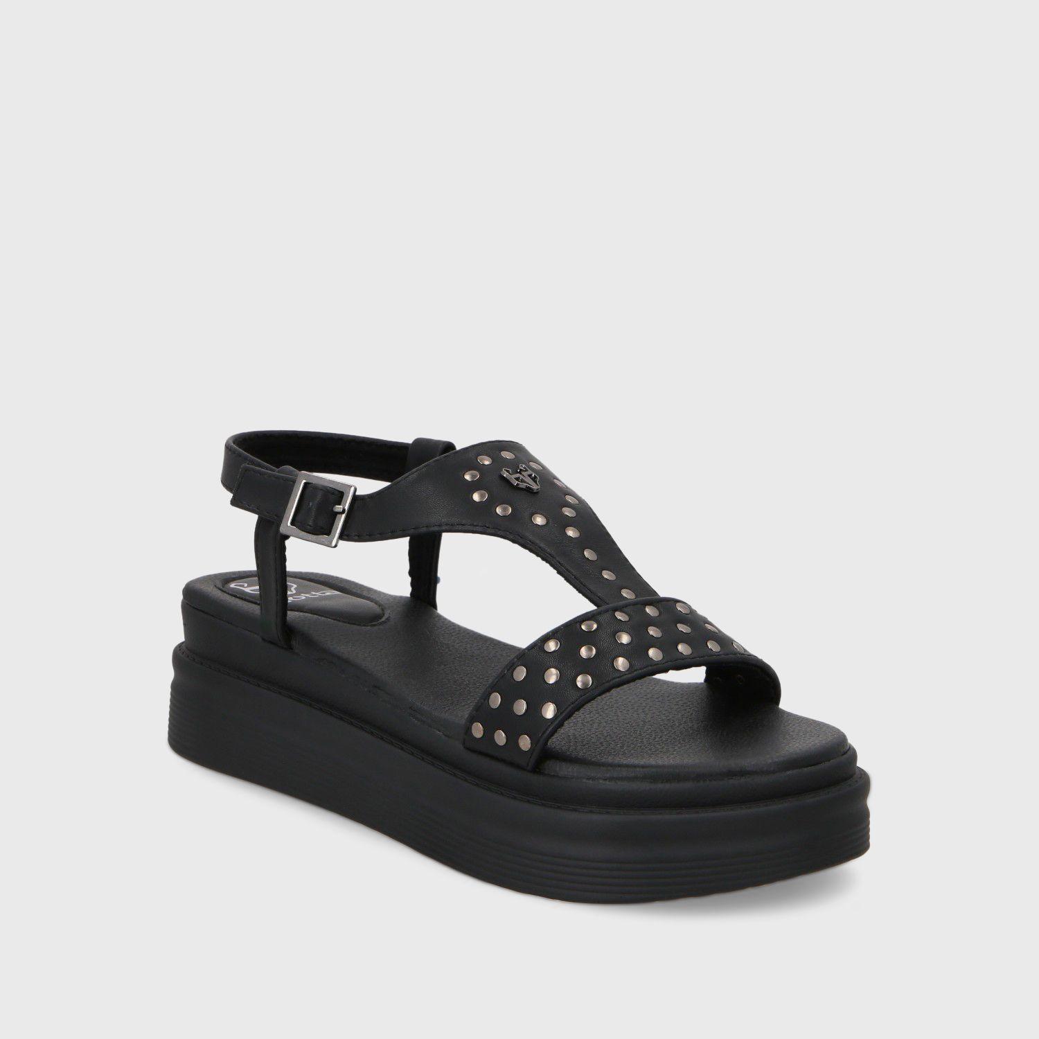 Sandalia Plataforma Negro Mujer 43016 Gotta-1