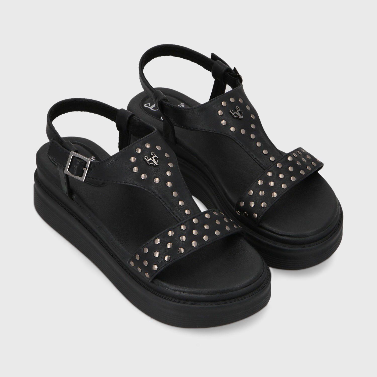 Sandalia Plataforma Negro Mujer 43016 Gotta-2
