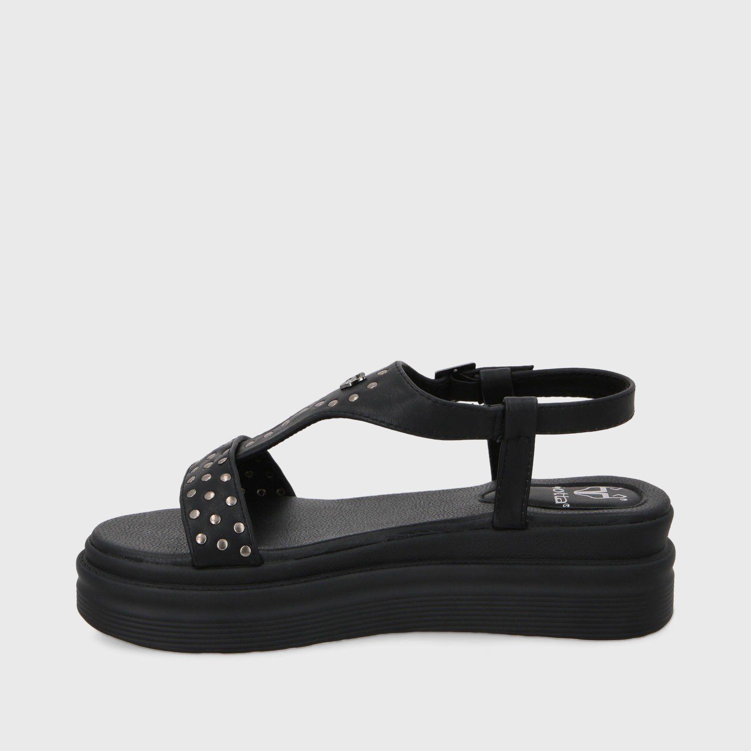 Sandalia Plataforma Negro Mujer 43016 Gotta-3