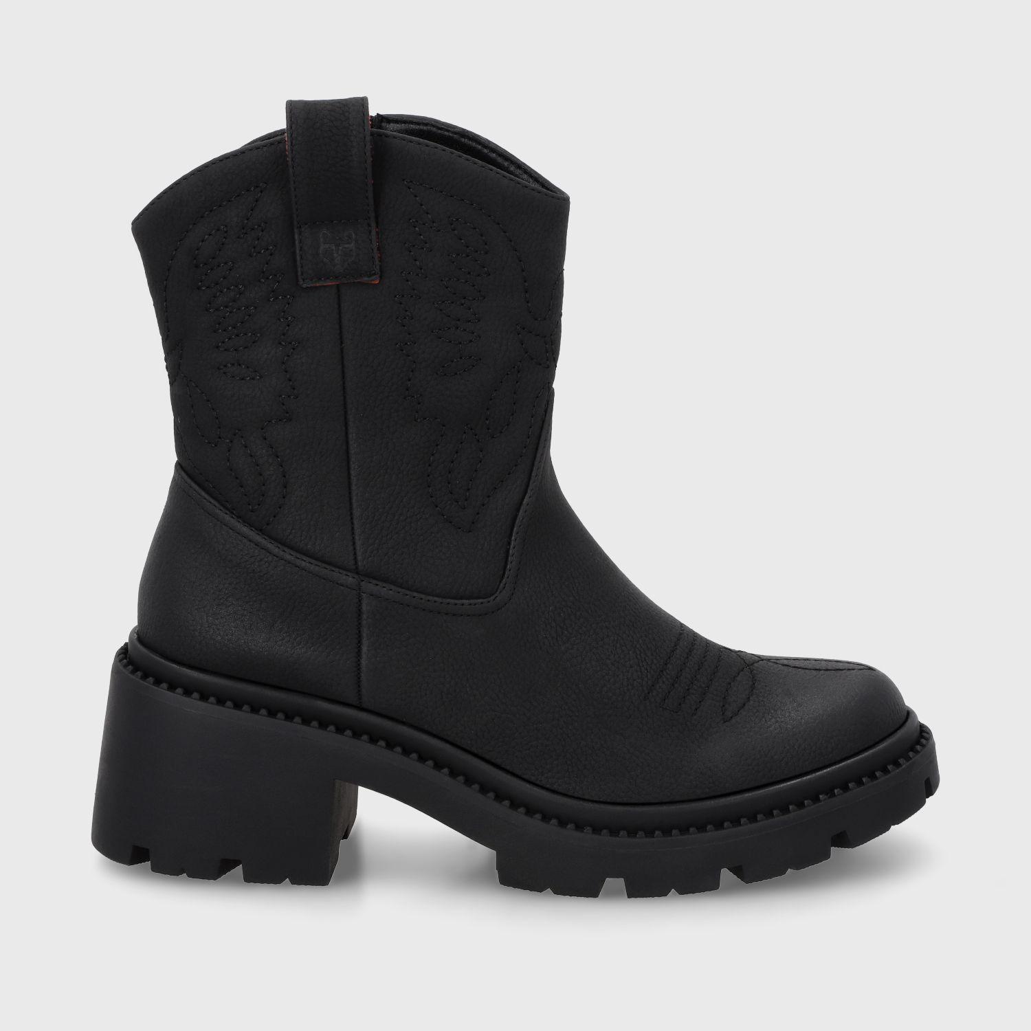 Botin Taco Negro Mujer 45745 Gotta-0