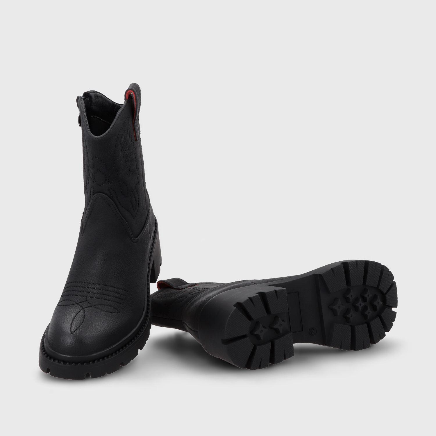 Botin Taco Negro Mujer 45745 Gotta-6