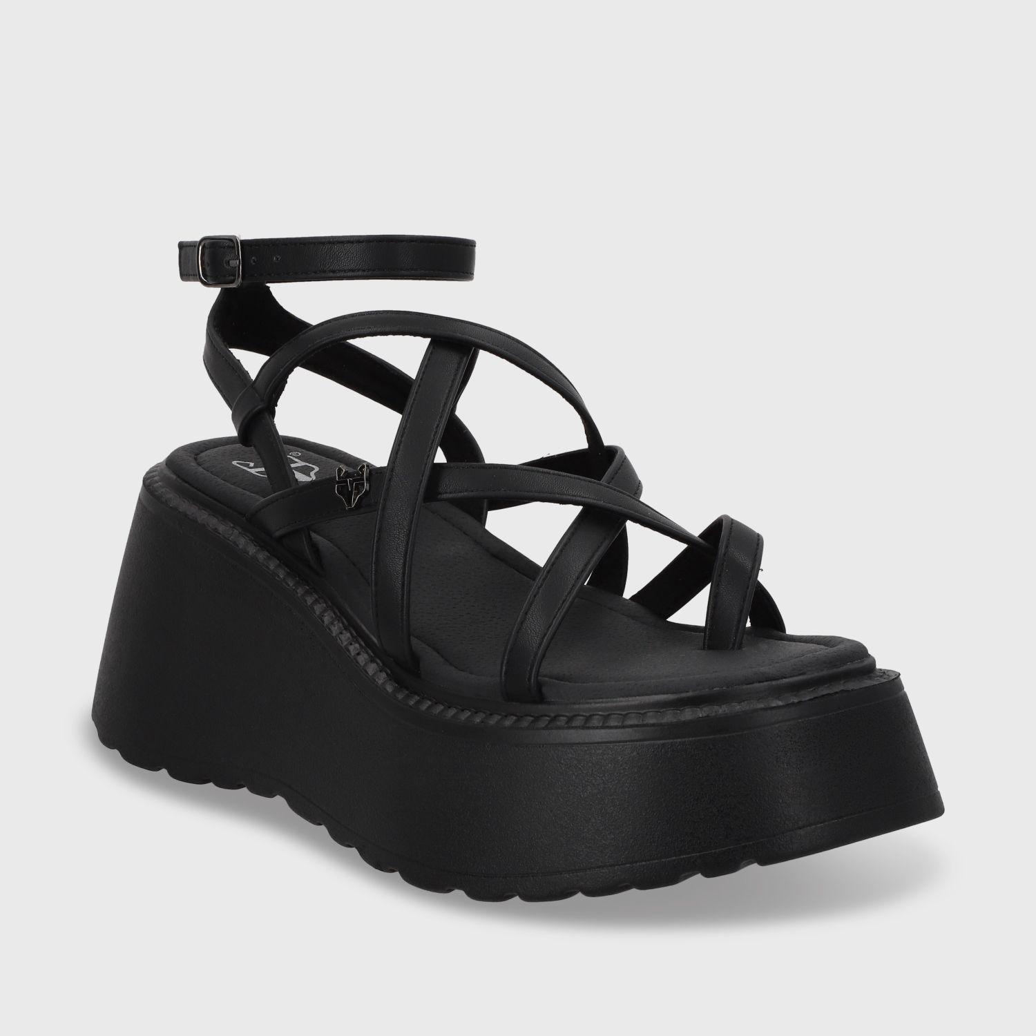 Sandalia Plataforma Negro Mujer 53722 Gotta-1