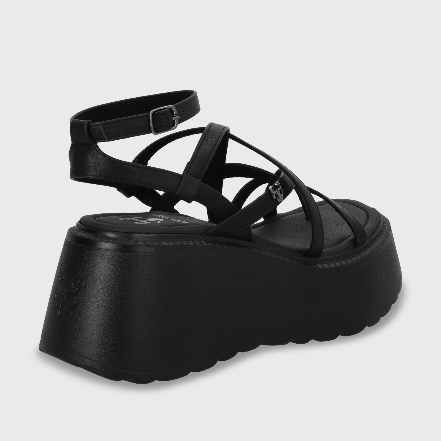 Sandalia Plataforma Negro Mujer 53722 Gotta-4