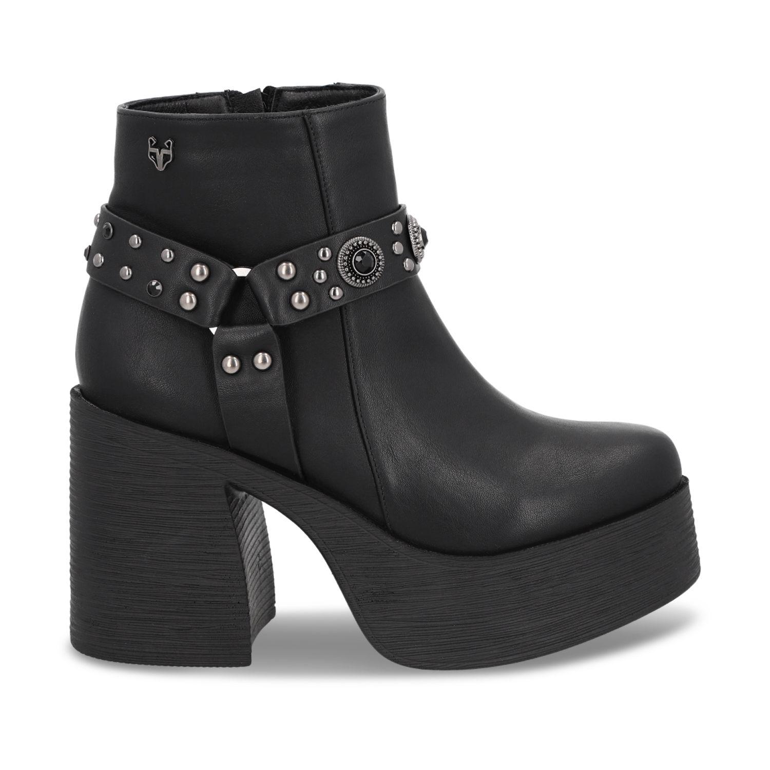 Botin Taco Negro Mujer 25635 Gotta-0