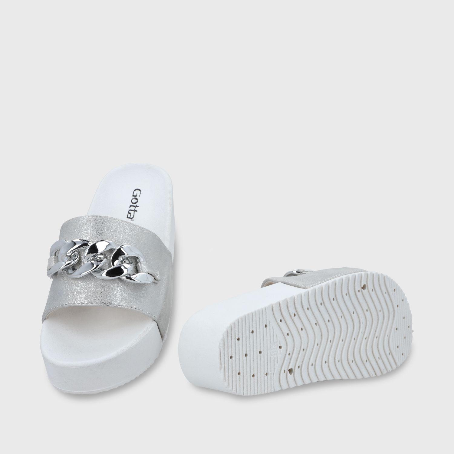 Sandalia Plataforma Plateada Mujer 22090 Gotta-6