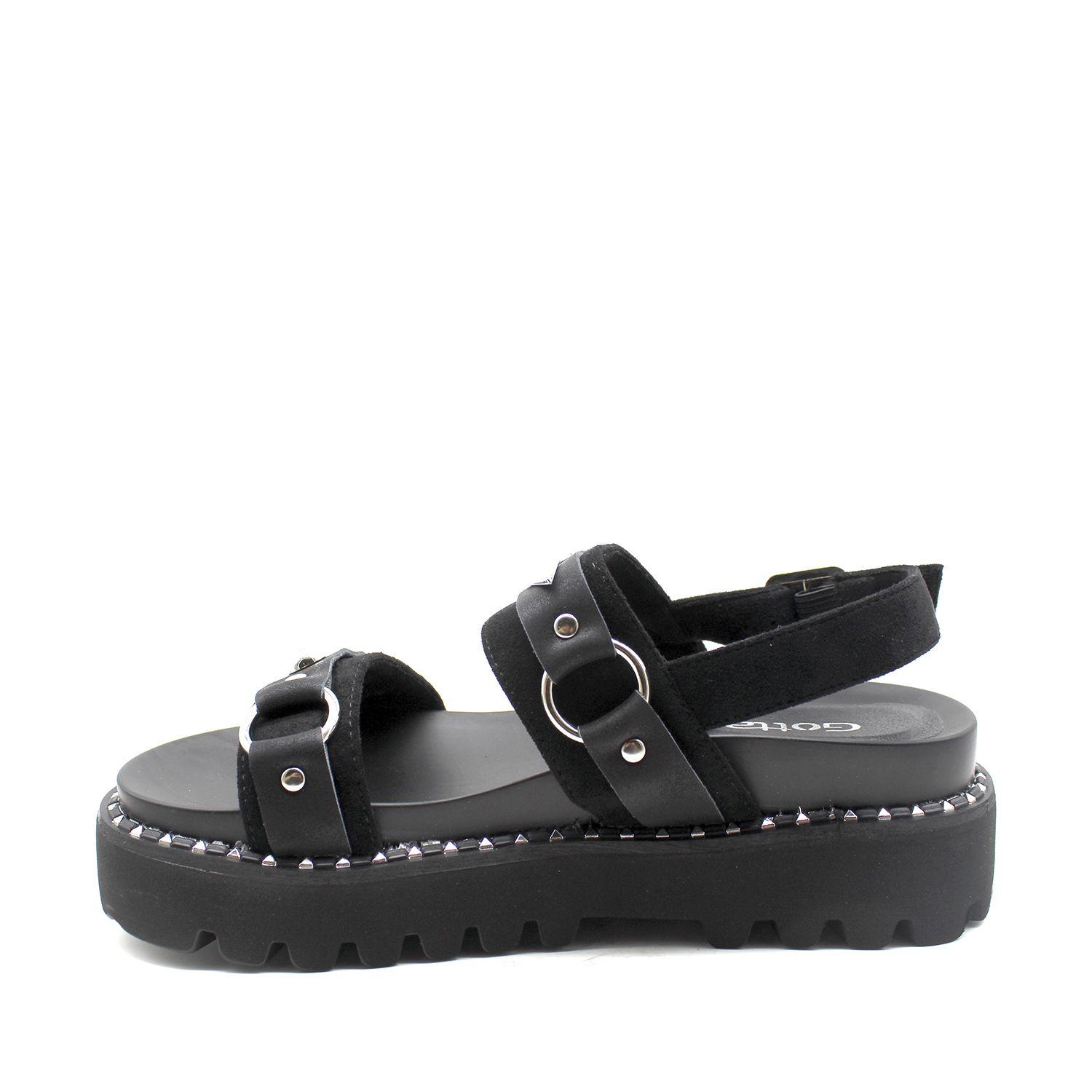 Sandalia Negra Mujer 15732 Gotta-4