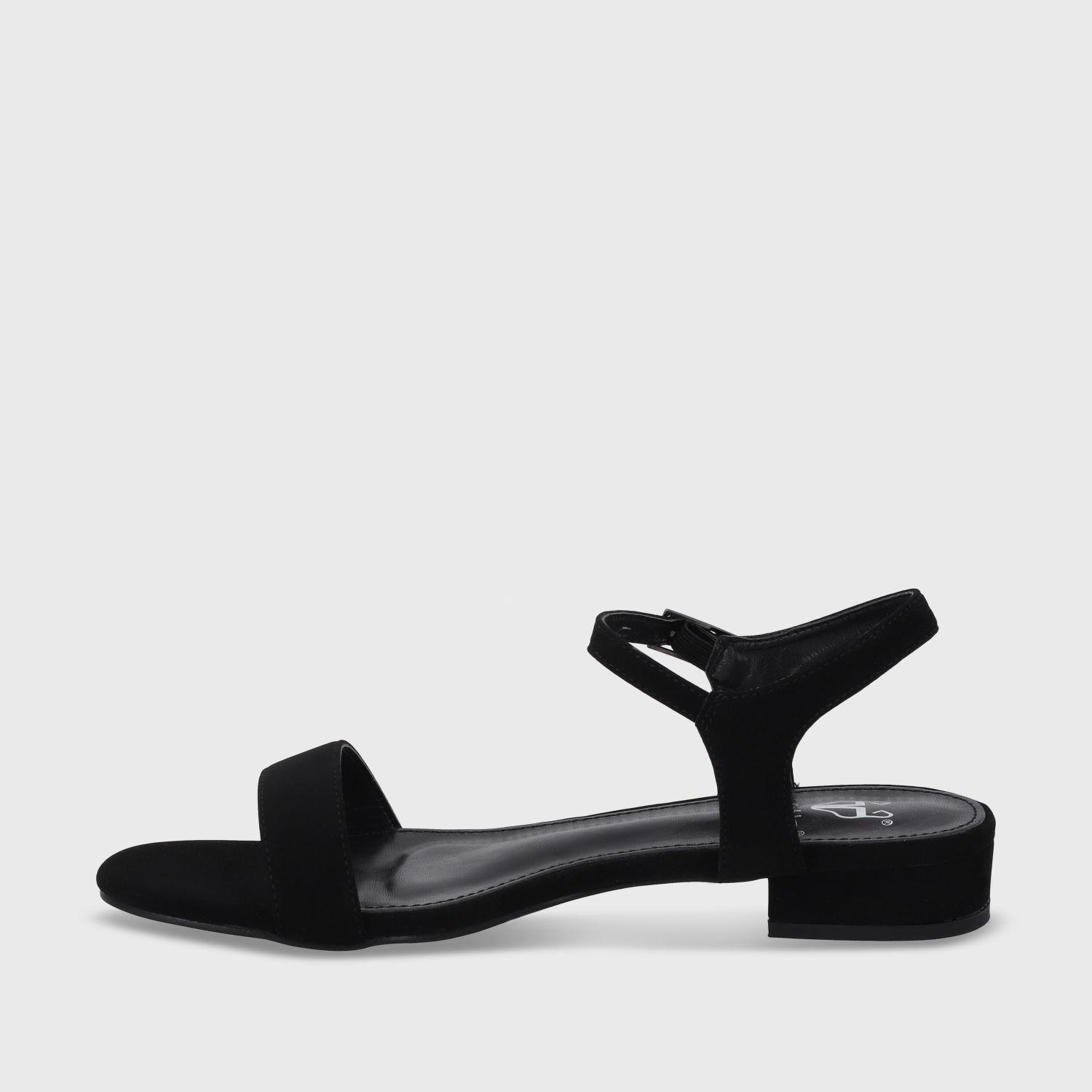 Sandalia Plana Negra Mujer 55201 Gotta-3
