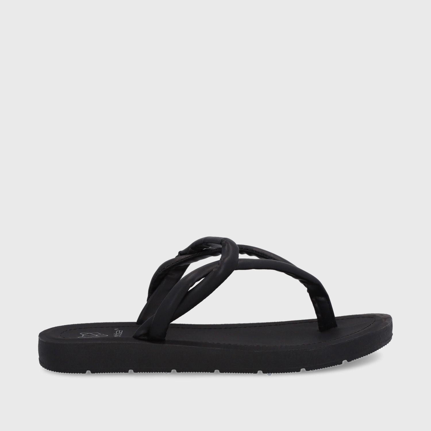 Sandalia Plana Negra Mujer 13254 Gotta-0