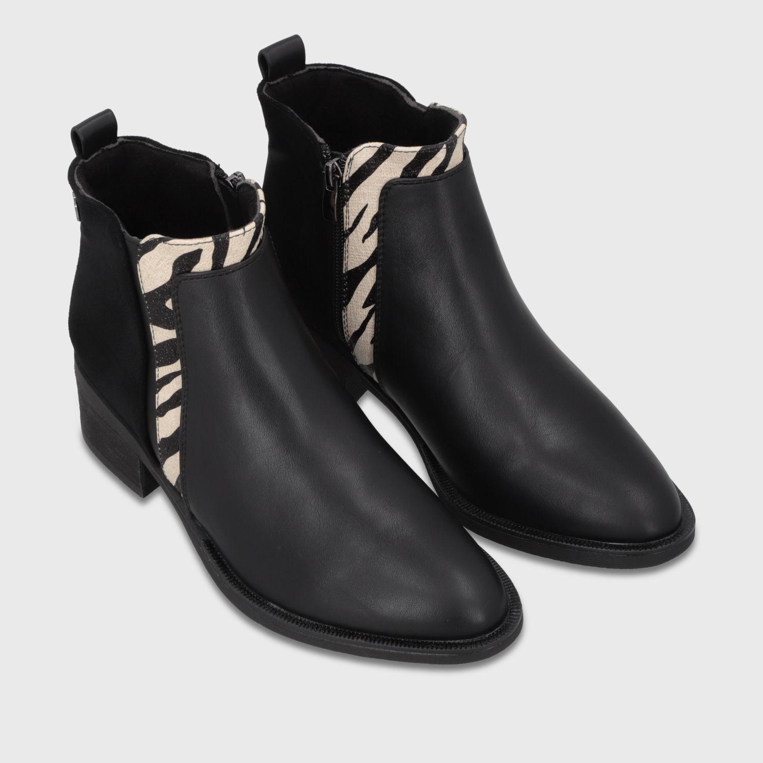 Botin Taco Negro Mujer 4310439 Gotta-2