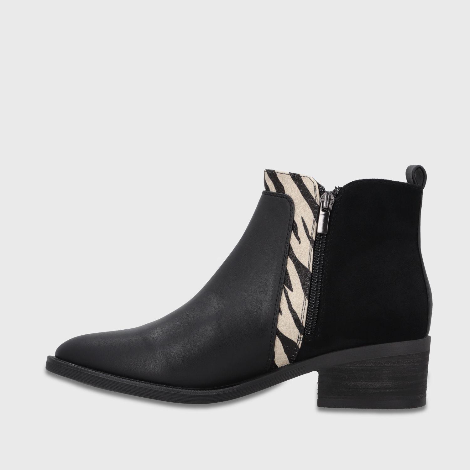 Botin Taco Negro Mujer 4310439 Gotta-3