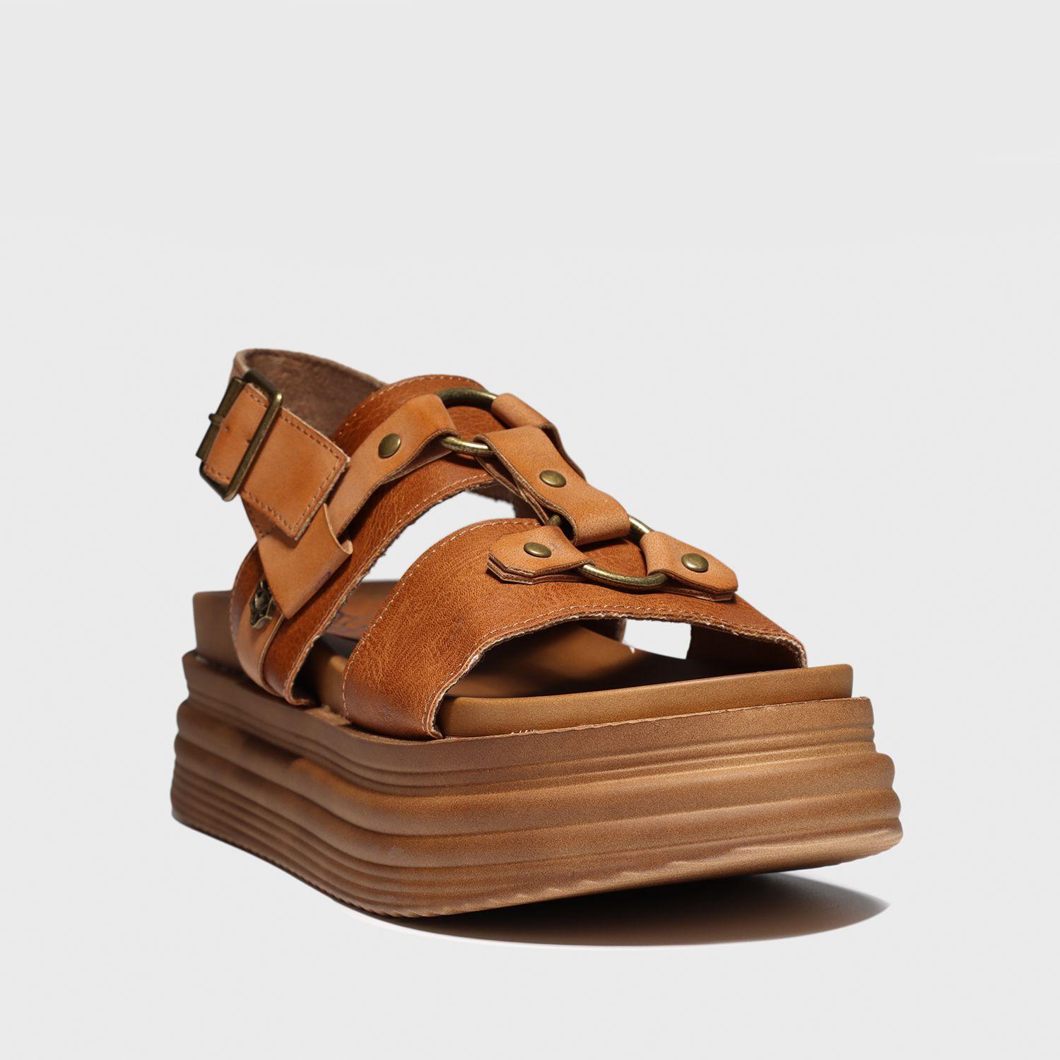 Sandalia Plataforma Camel Mujer 15717 Gotta-1