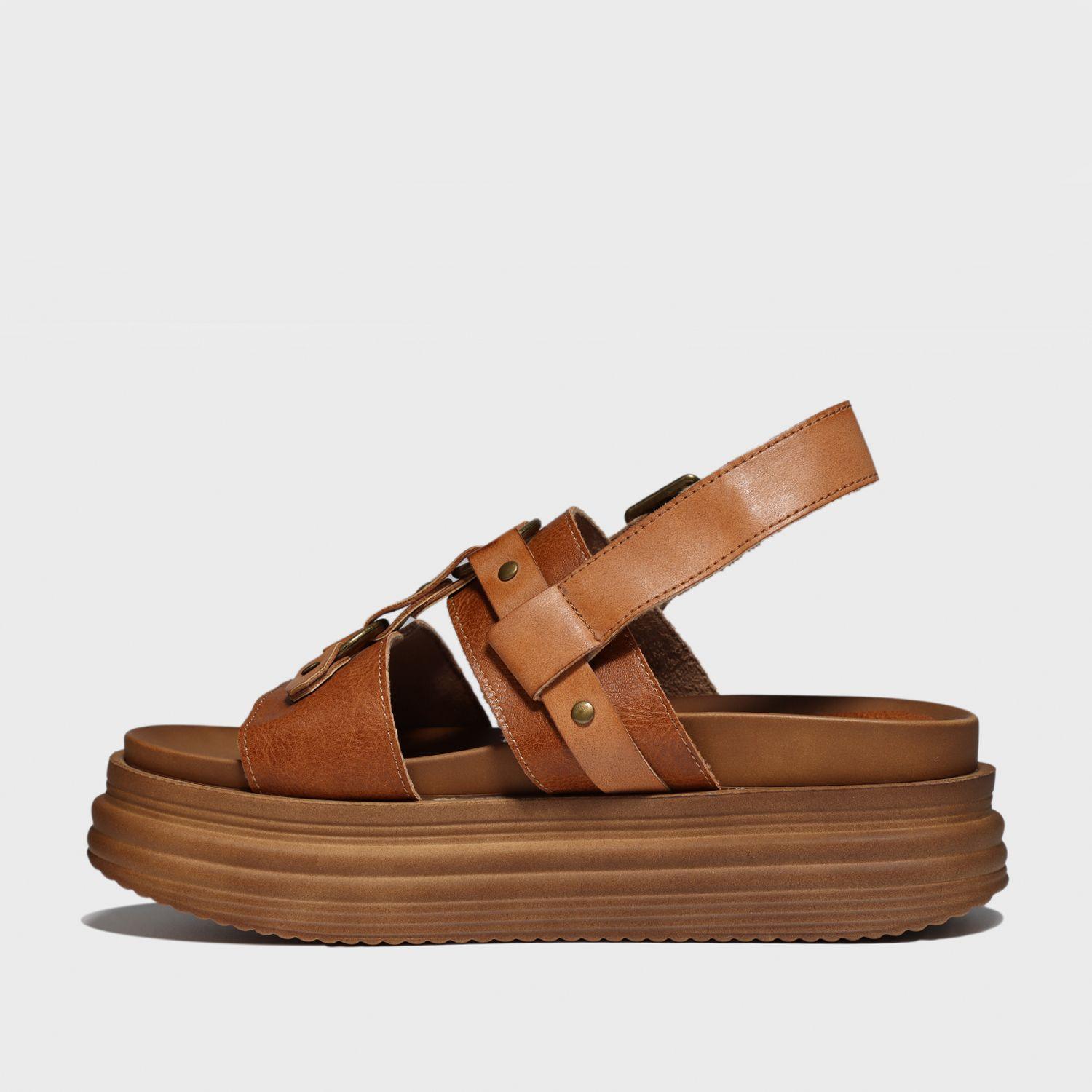 Sandalia Plataforma Camel Mujer 15717 Gotta-3