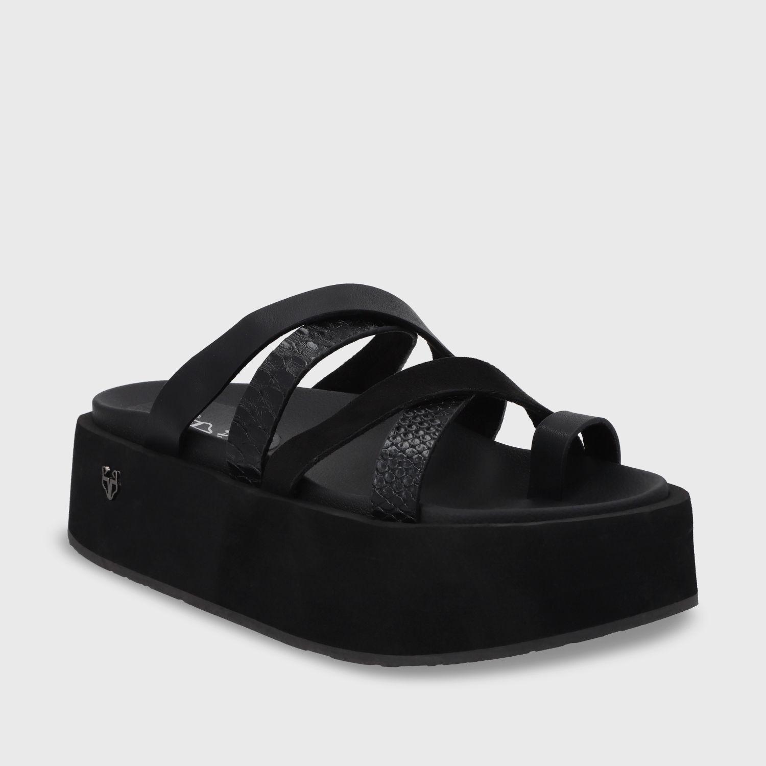 Sandalia Plataforma Negro Mujer 55940 Gotta-1