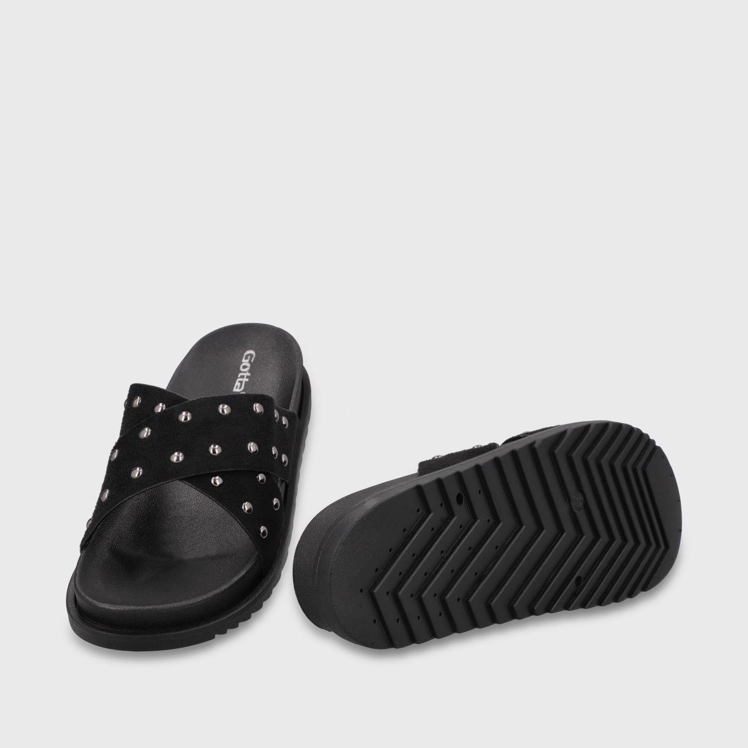 Sandalia Negra Mujer 52051 Gotta-6