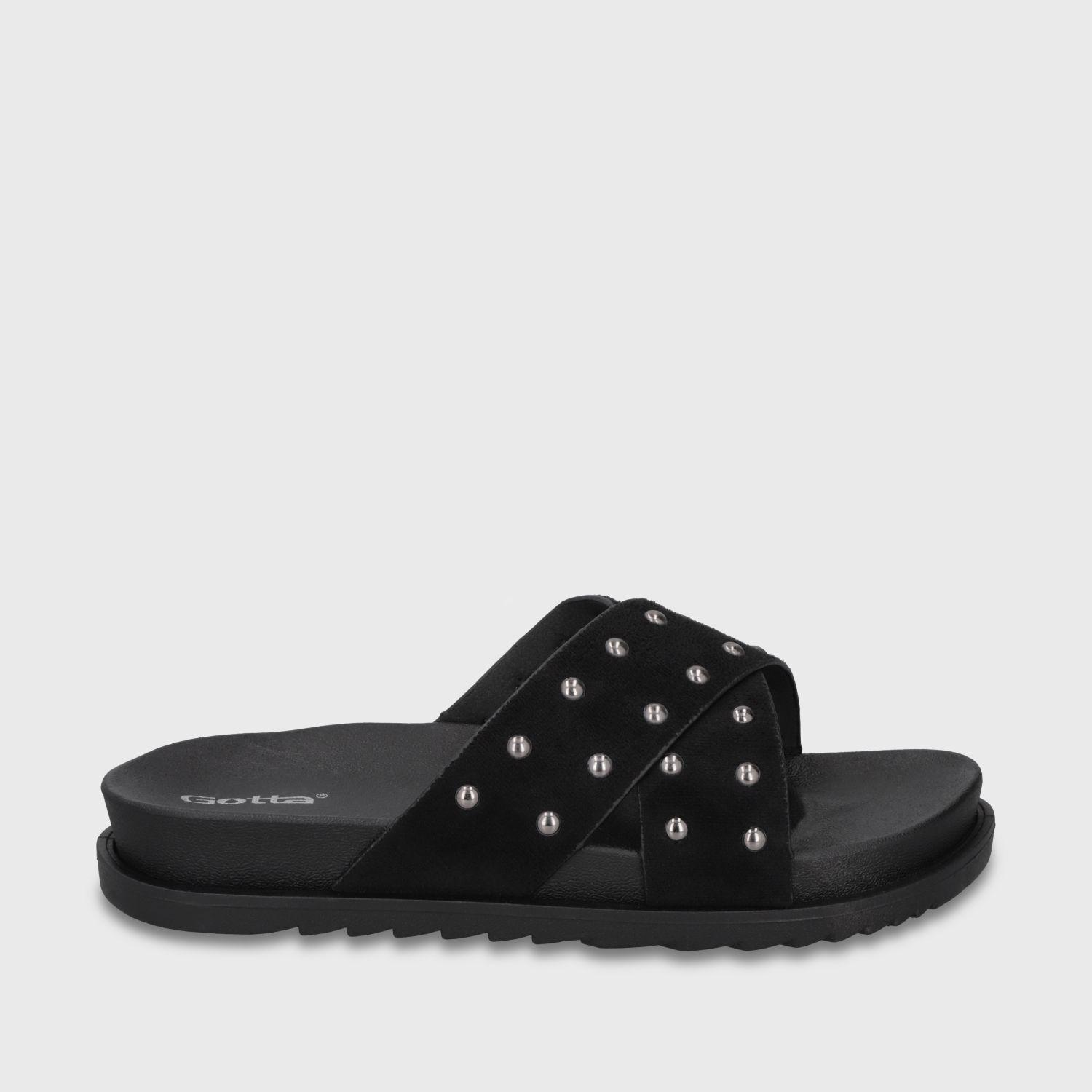 Sandalia Negra Mujer 52051 Gotta-1