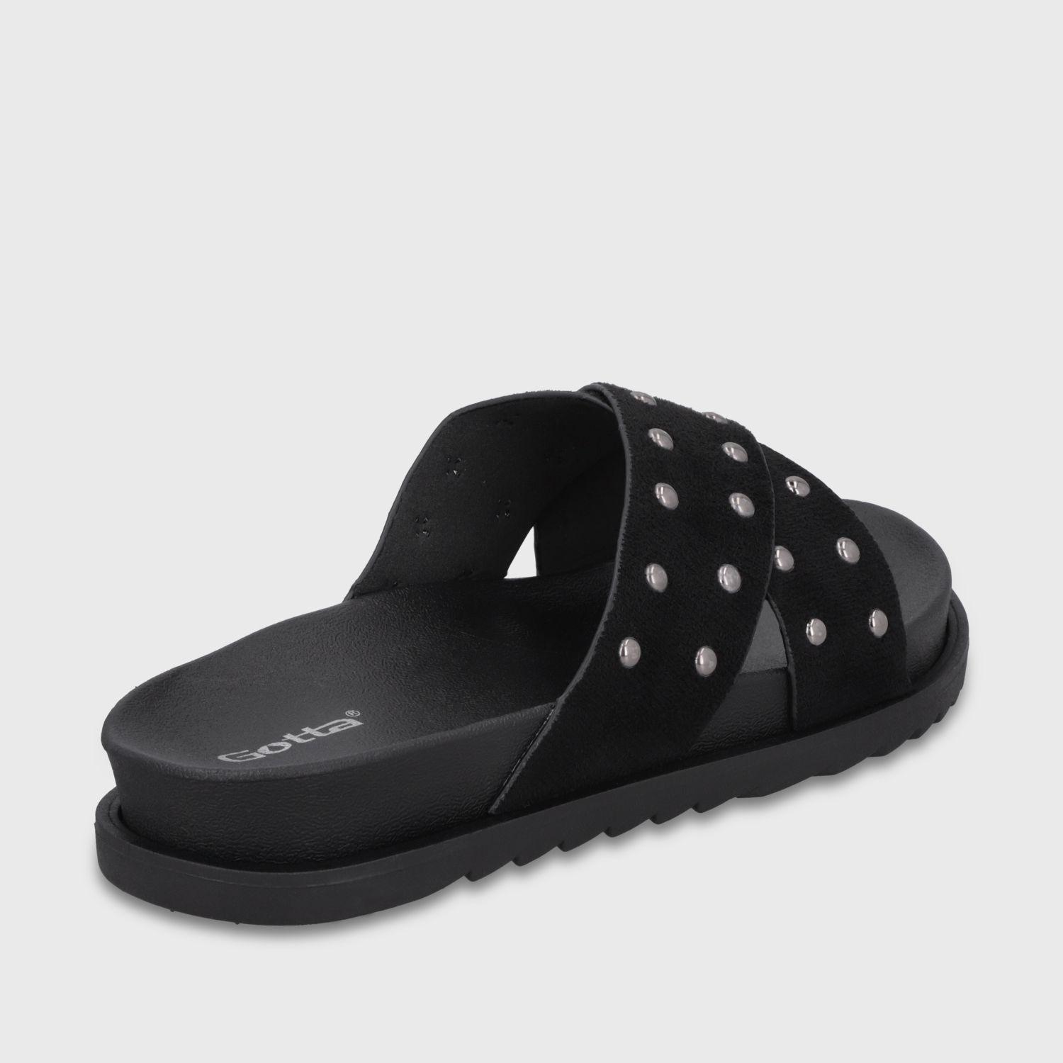 Sandalia Negra Mujer 52051 Gotta-4